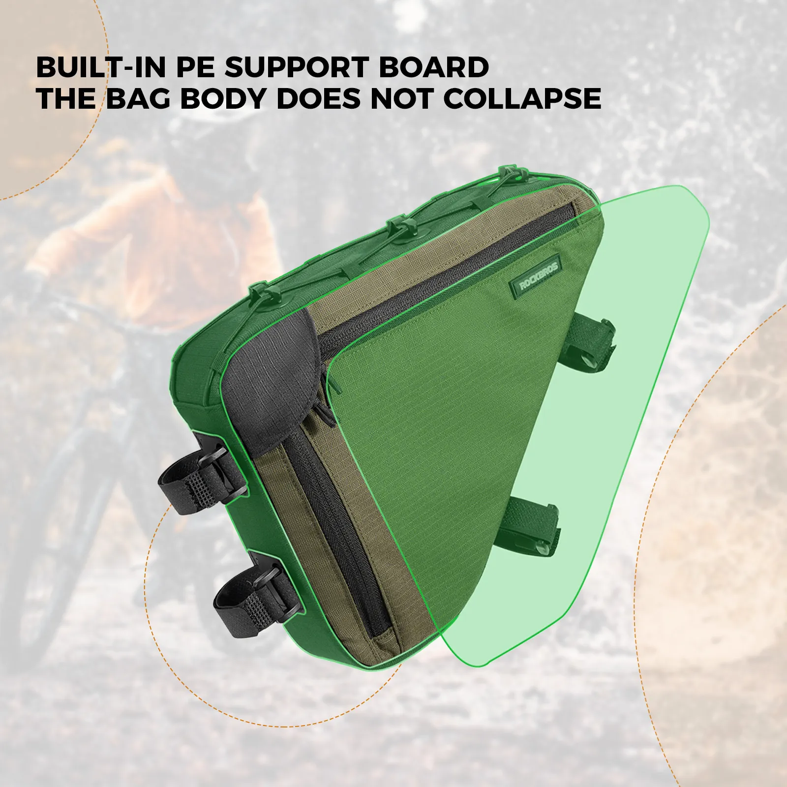 Large Capacity Bike Triangle Bag-1.5L - Image 2