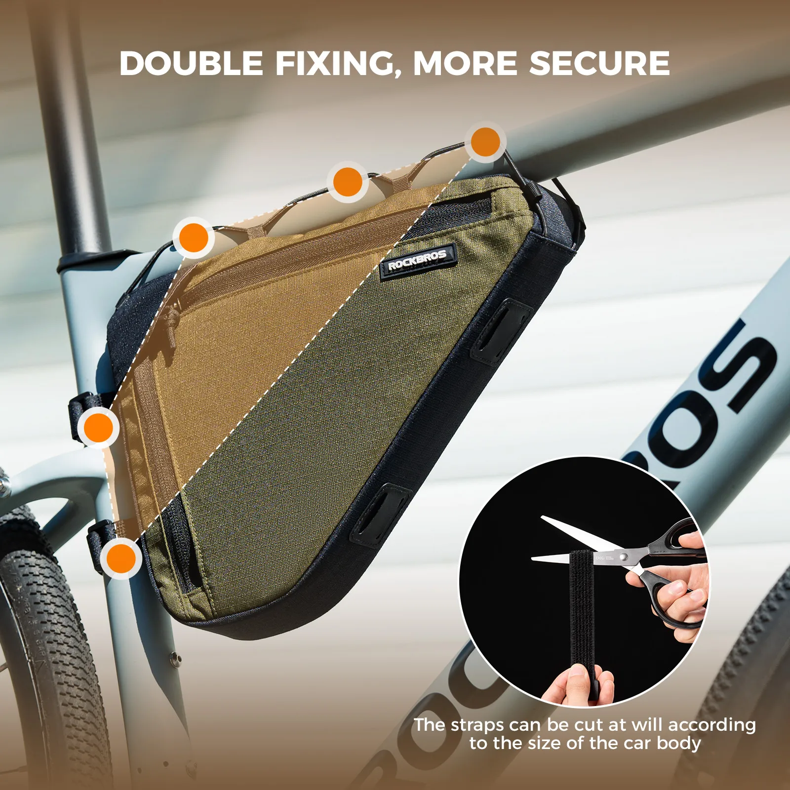 Large Capacity Bike Triangle Bag-1.5L - Image 4