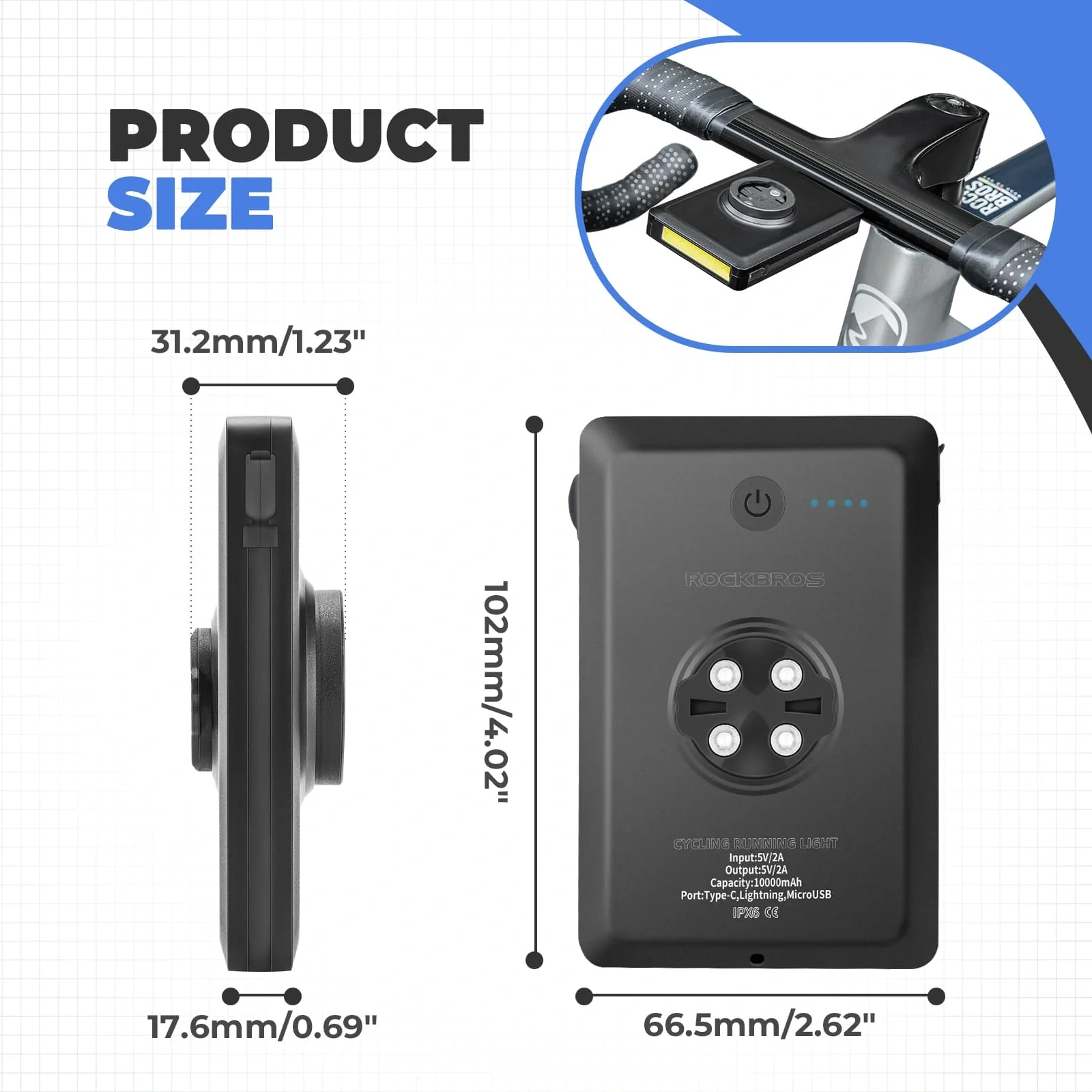 3-in-1 Bike Headlight with Power Bank - Image 10