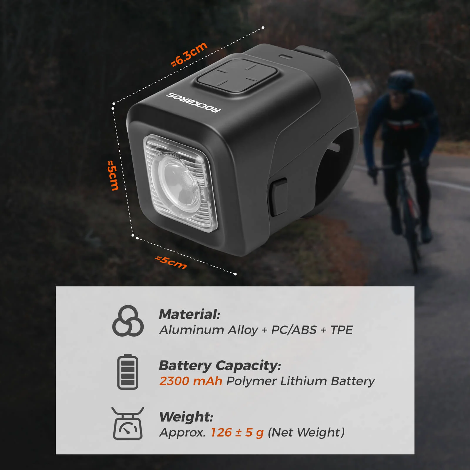2-in-1 Bike Horn & Front Light - 450lm - Image 4