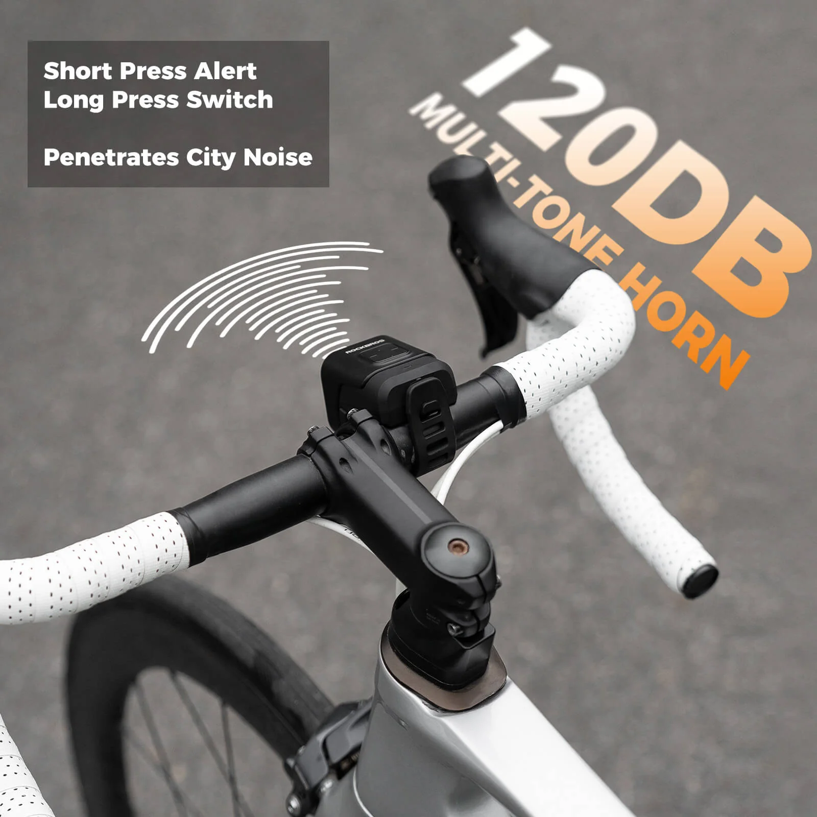 2-in-1 Bike Horn & Front Light - 450lm - Image 6