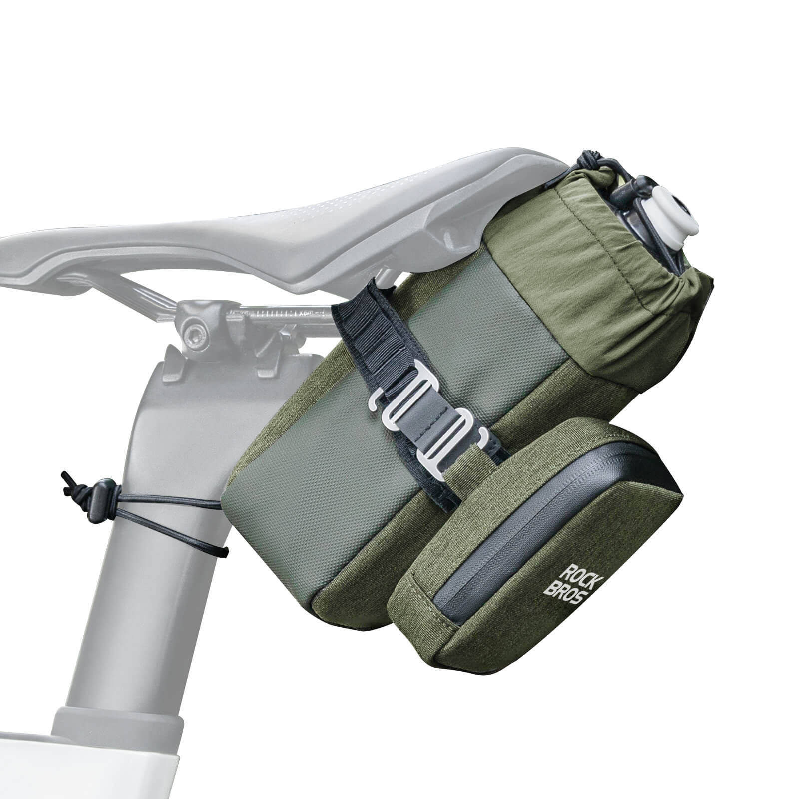 2 In 1 Bike Saddle Bag With Bottle Bag - Image 2