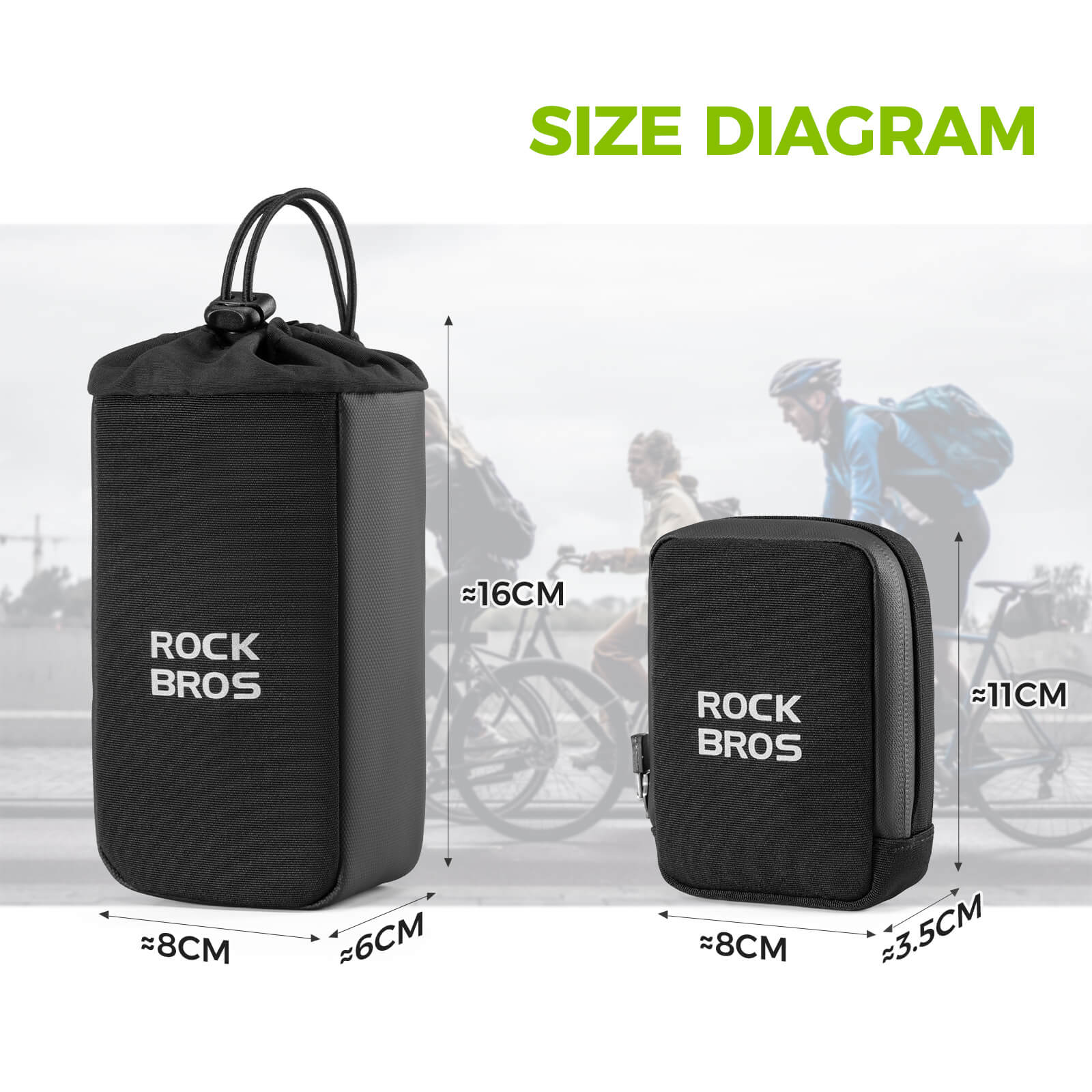 2 In 1 Bike Saddle Bag With Bottle Bag - Image 5