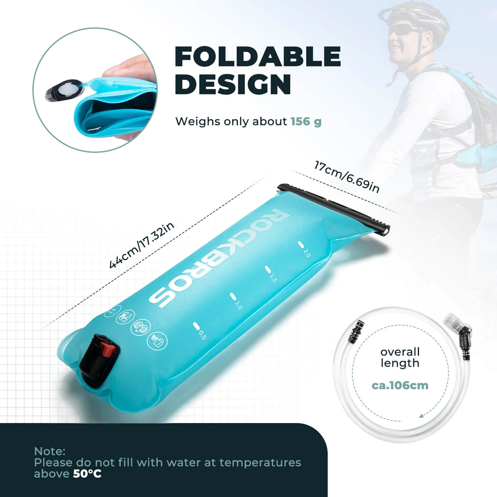 2L Hydration Bladder for Hiking, Running & Cycling - Image 4