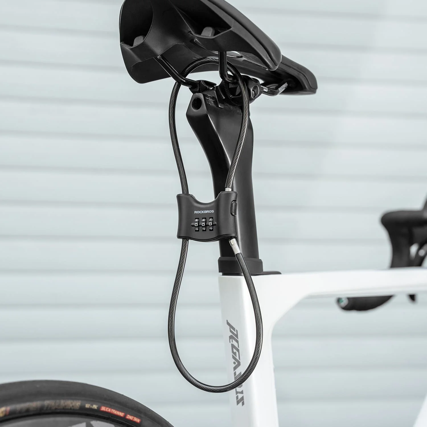 5.49 mm Steel Cable Bike Lock with Double Loop - Image 10