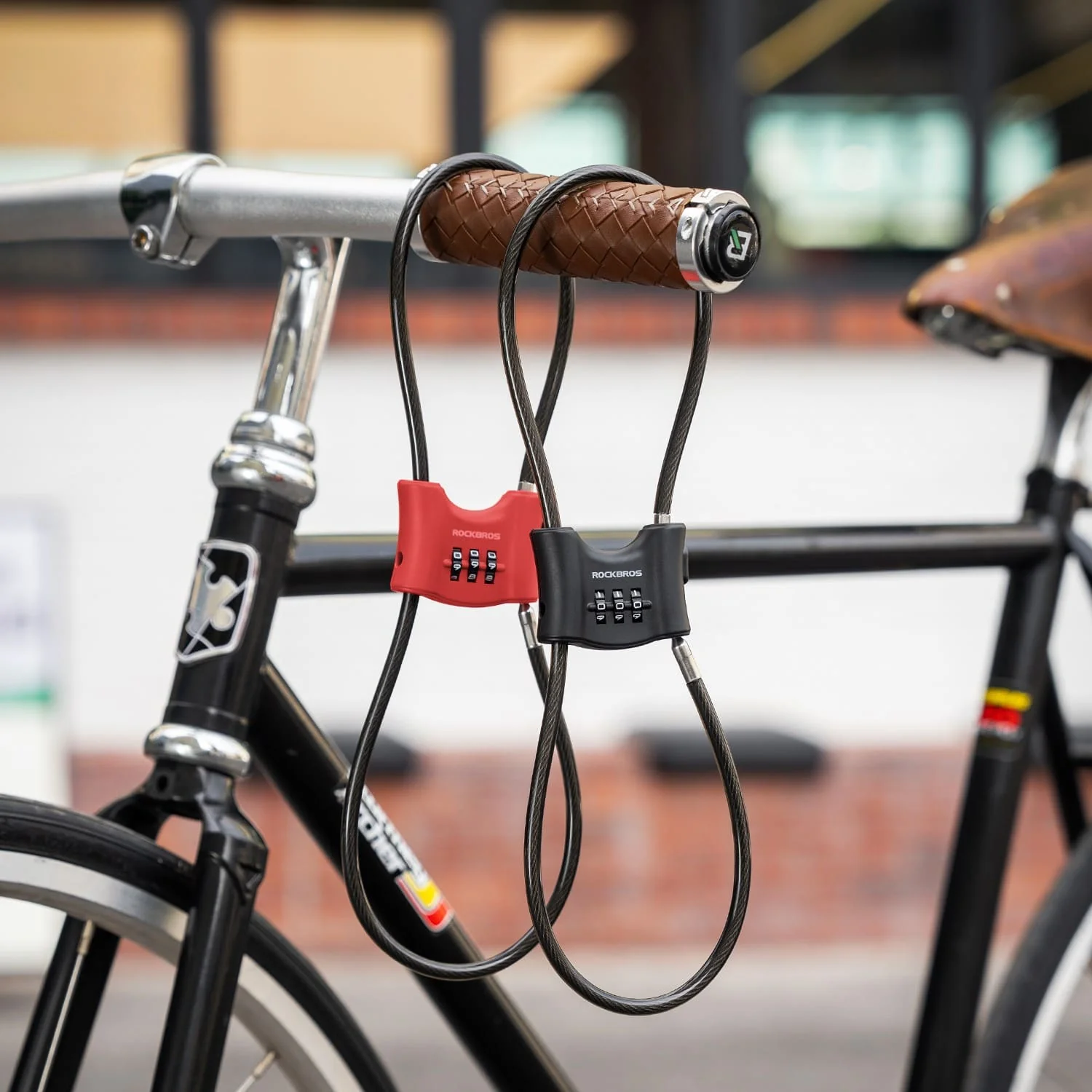 5.49 mm Steel Cable Bike Lock with Double Loop - Image 11