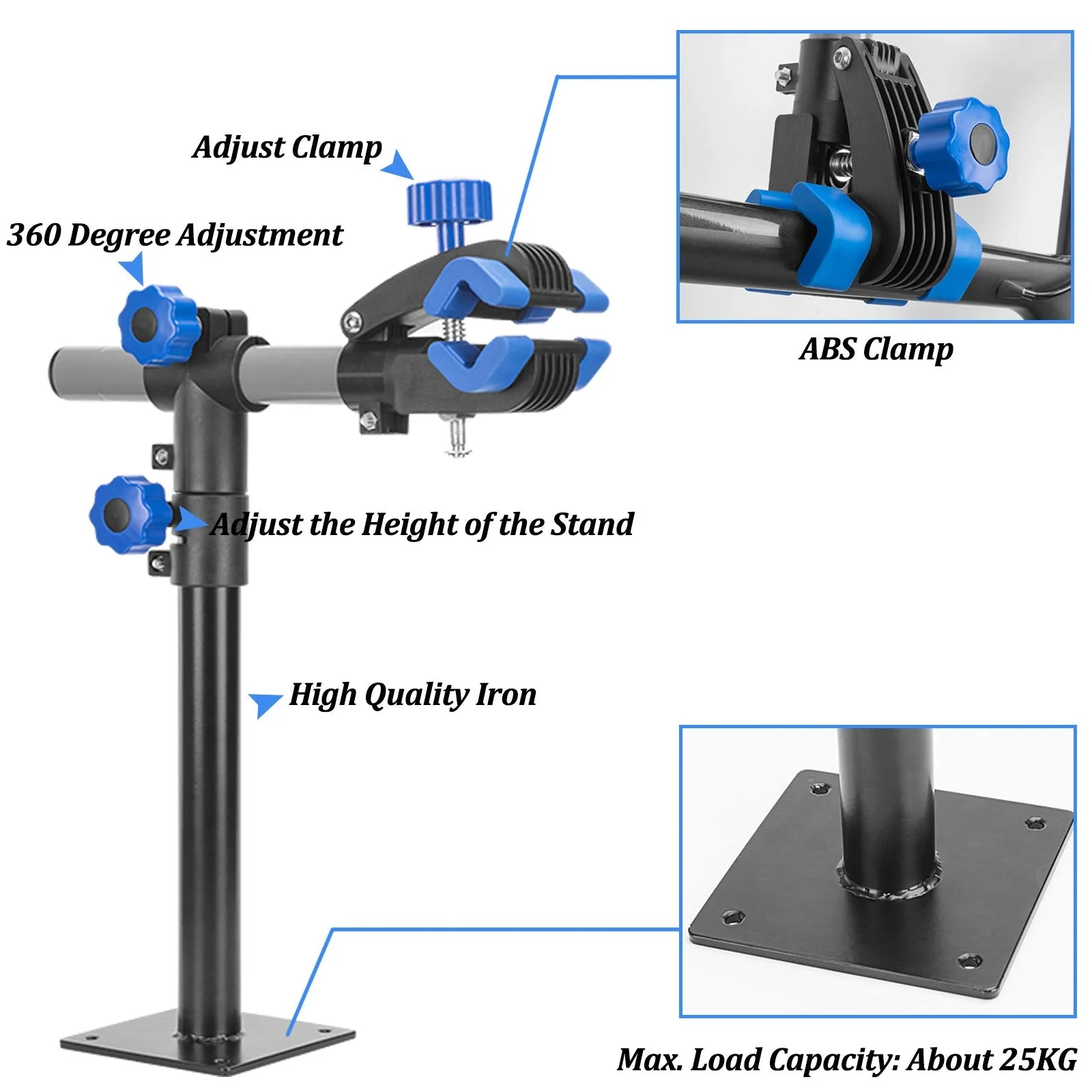 Adjustable Wall-Mounted Bike Repair Stand - Image 4