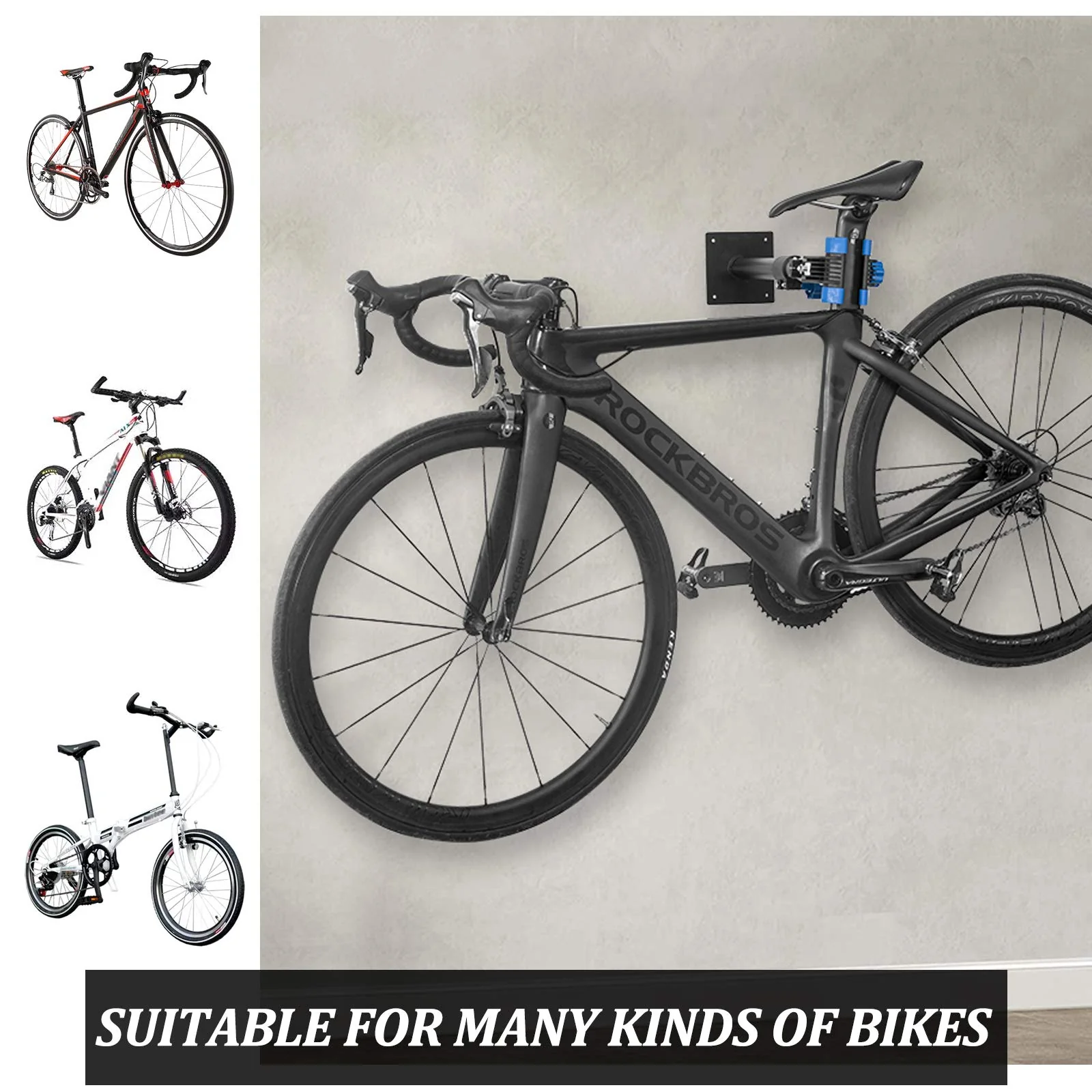 Adjustable Wall-Mounted Bike Repair Stand - Image 6