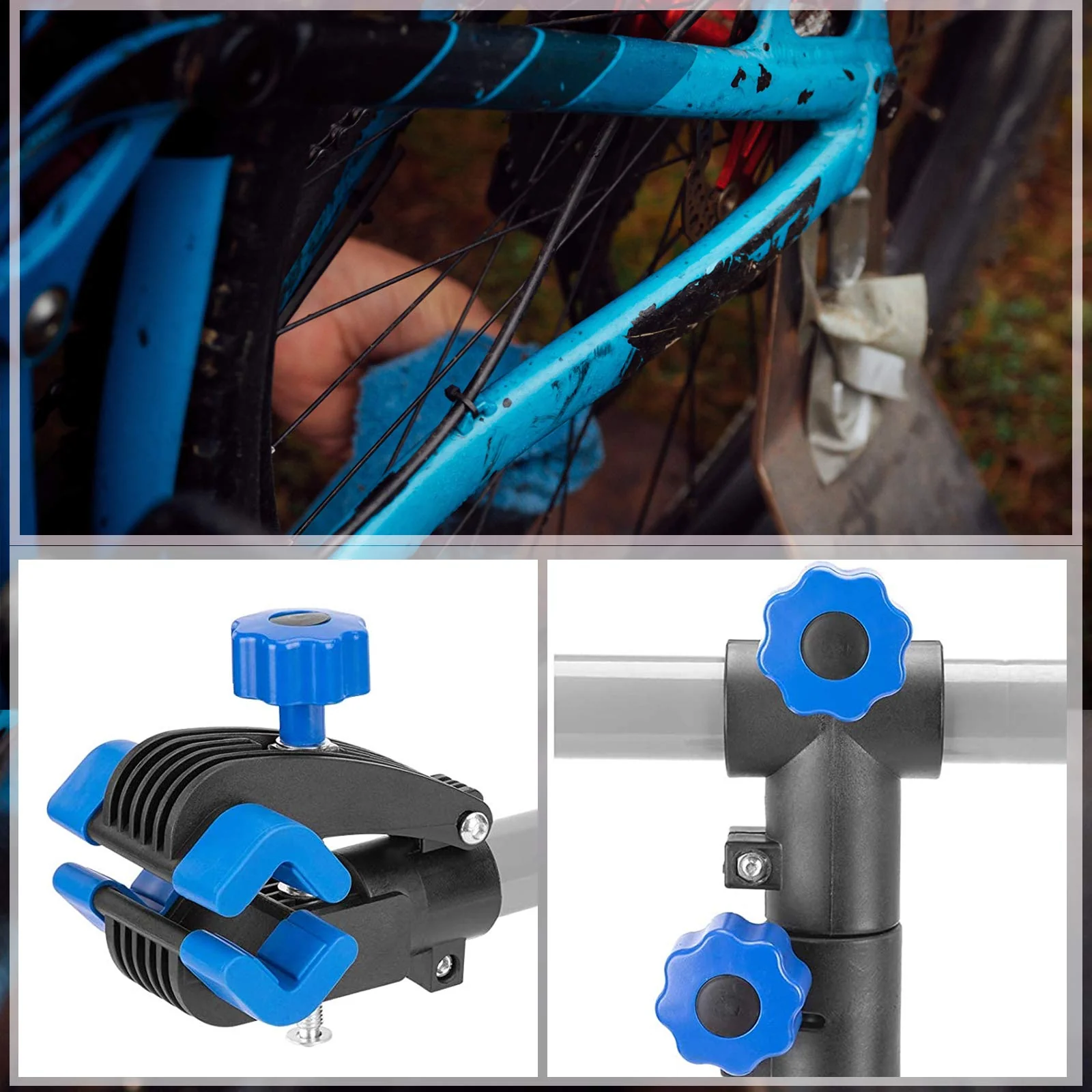 Adjustable Wall-Mounted Bike Repair Stand - Image 7