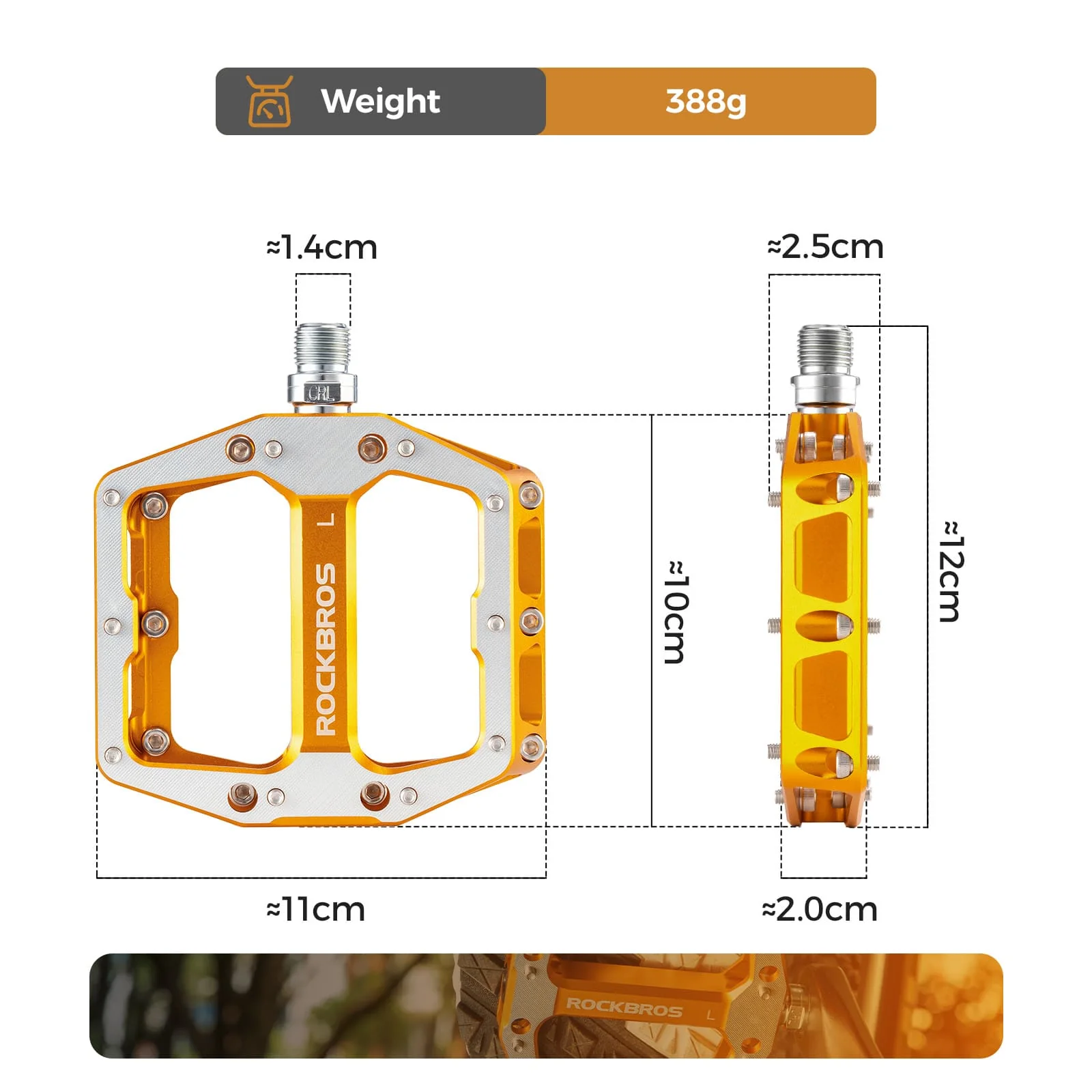 Aluminum Alloy Downhill Bike Pedals - Image 5