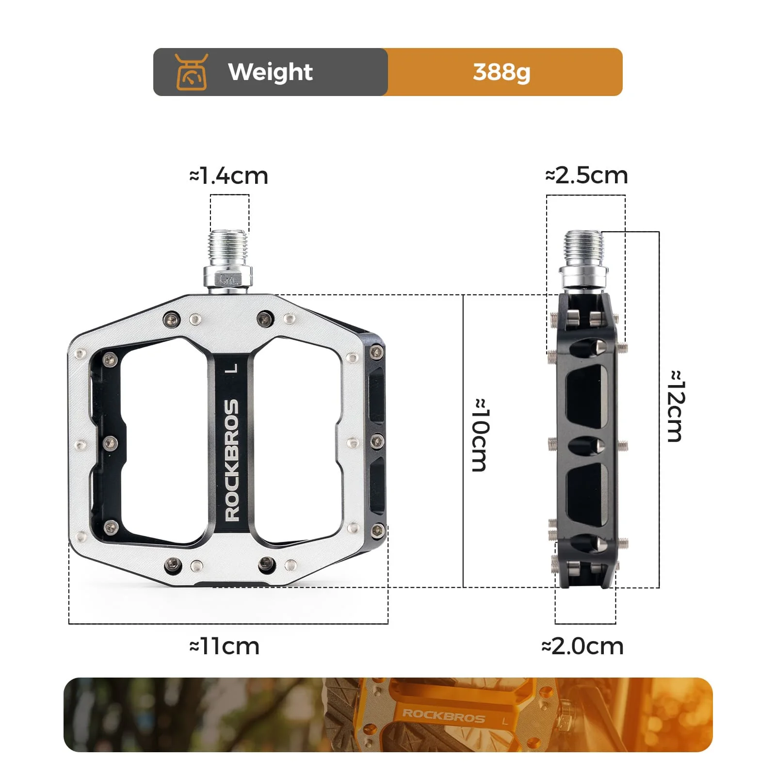 Aluminum Alloy Downhill Bike Pedals - Image 6