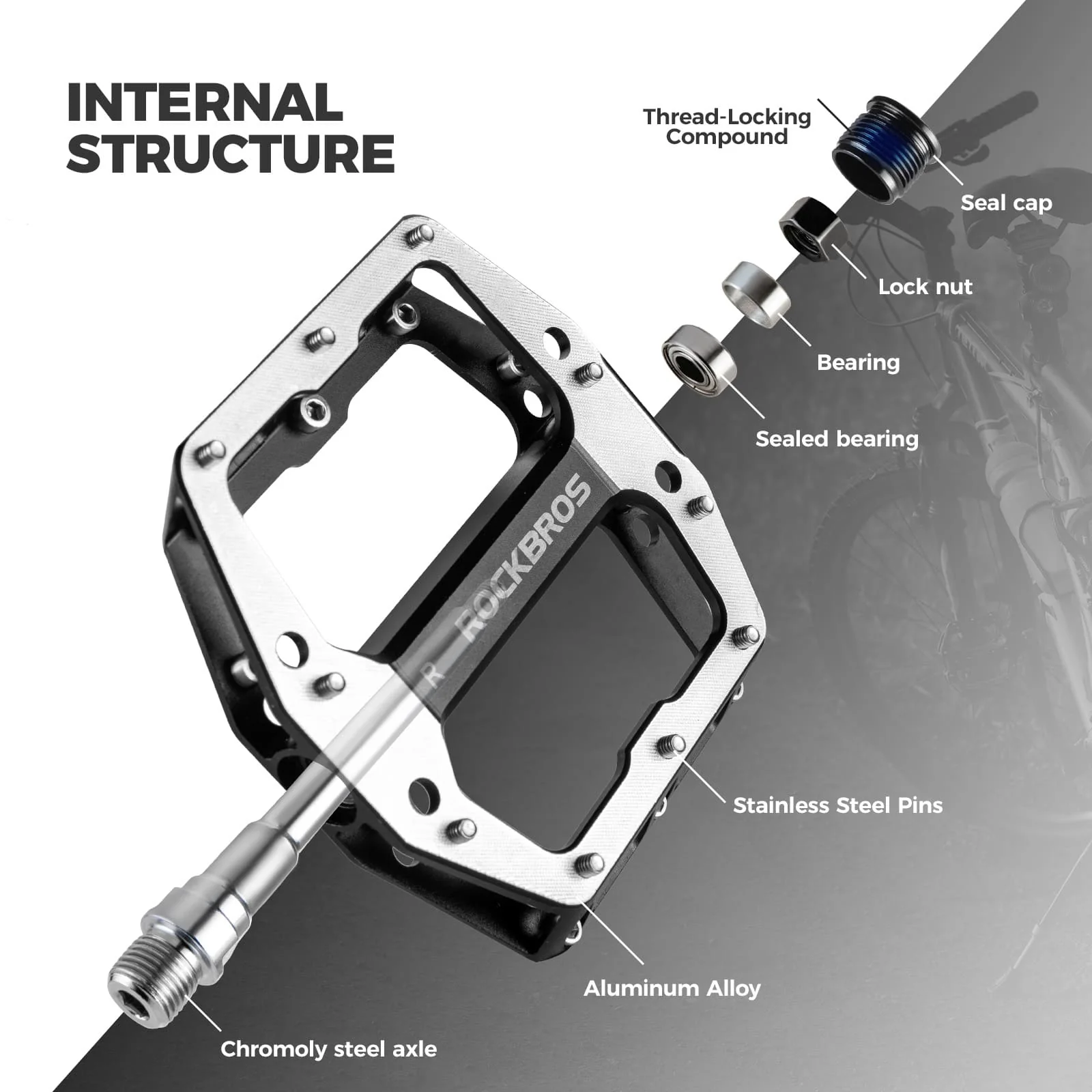 Aluminum Alloy Downhill Bike Pedals - Image 7