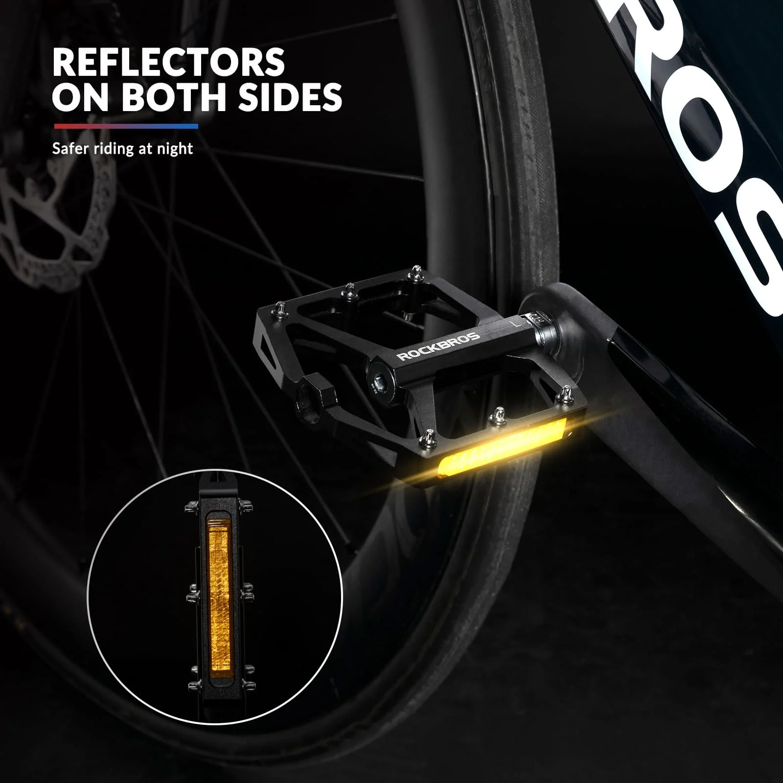 Aluminum Alloy Reflective Bike Pedals - Image 21