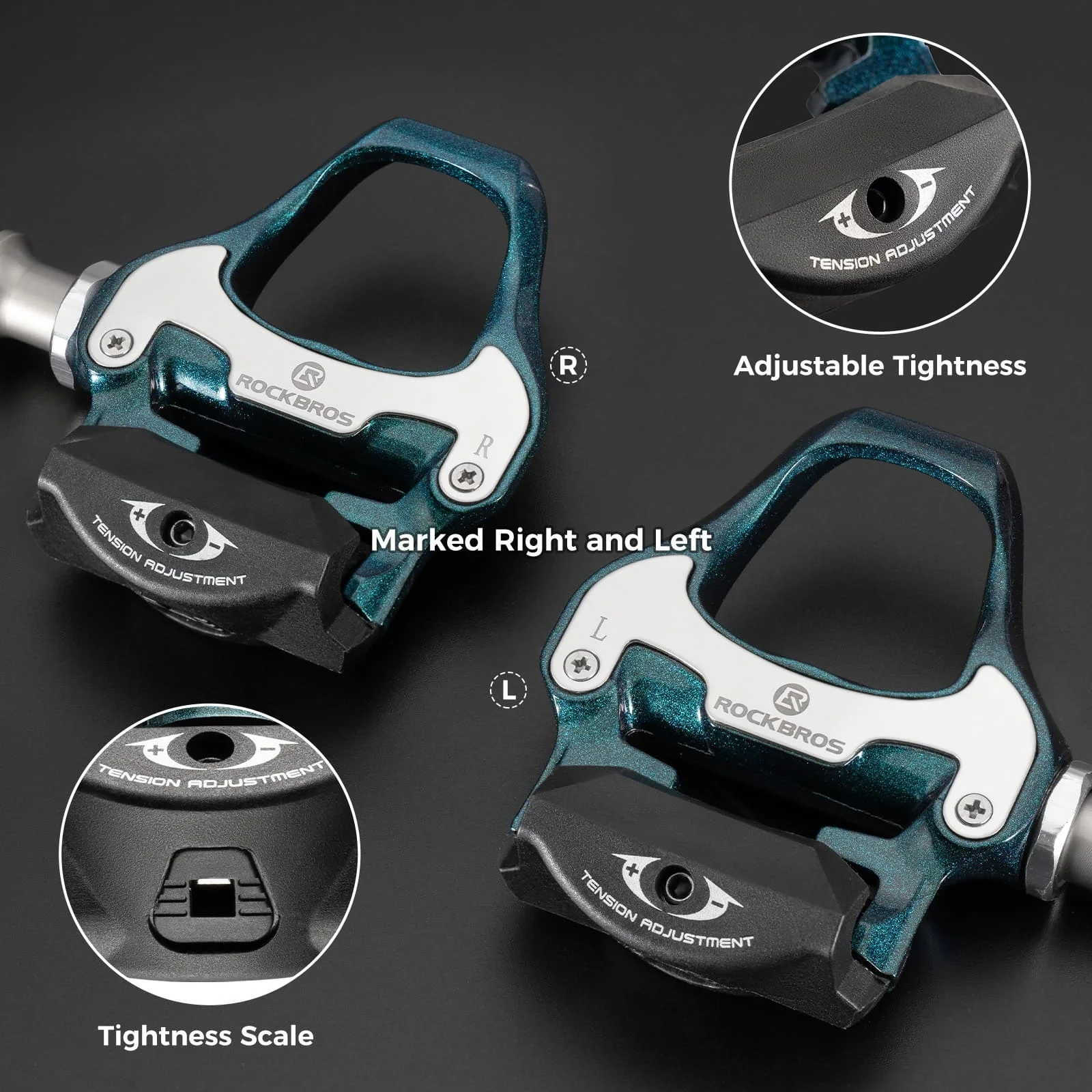 Aluminum Alloy Road Bike Pedals (SPD) - Image 3