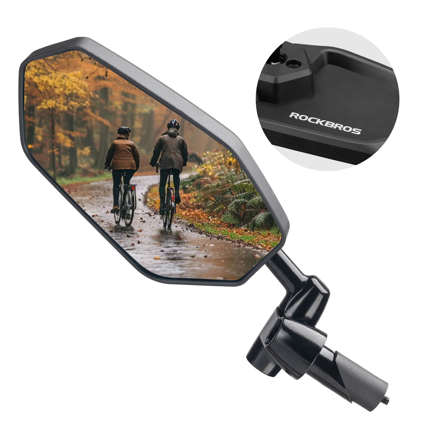 Anti-Glare Bar End Bike Mirror - Left - Image 2