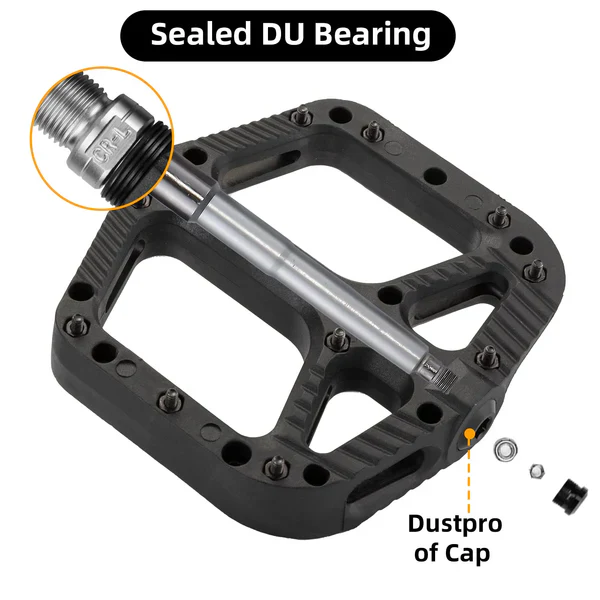Anti-Slip Wide Nylon Comfort Bike Pedals - Image 2