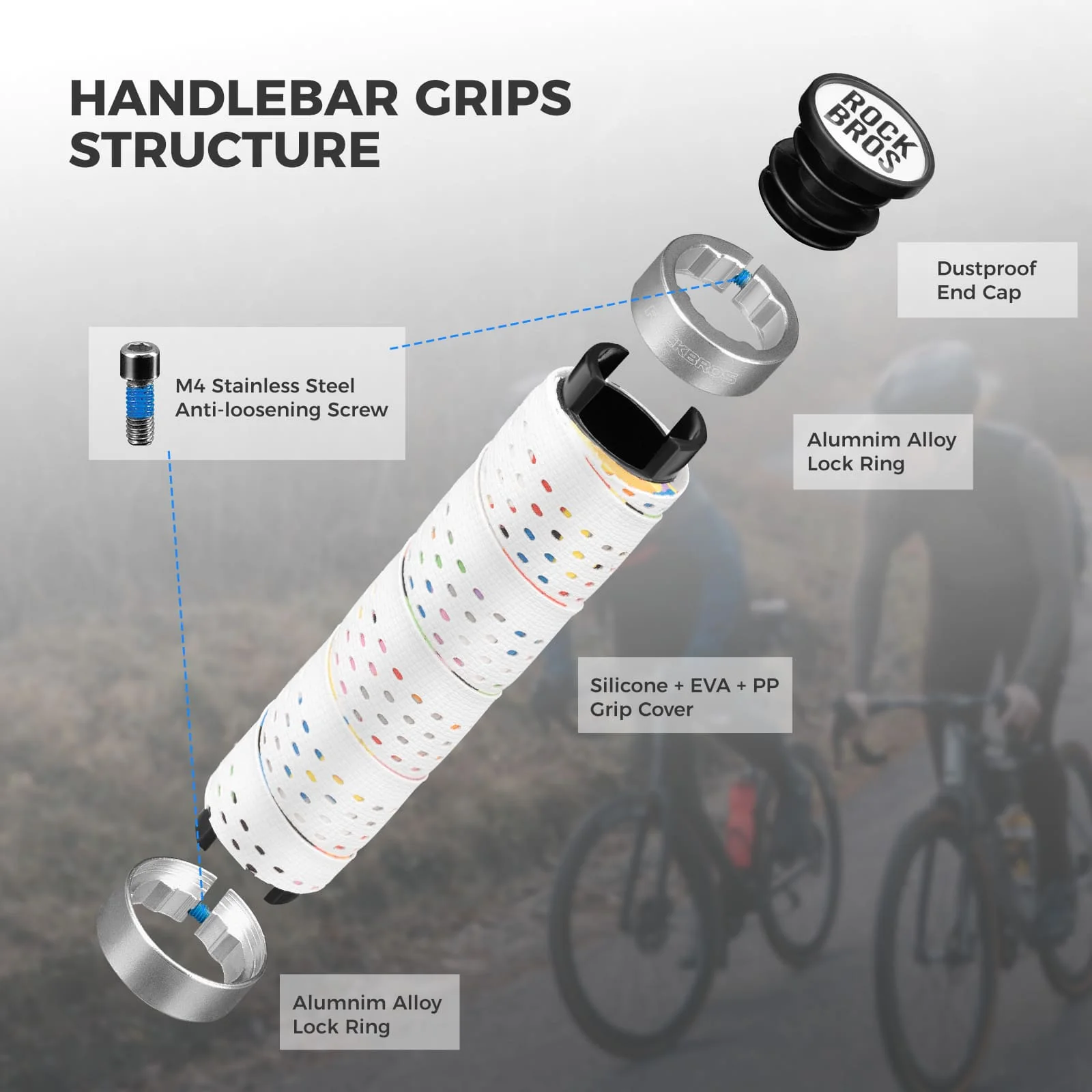 Anti-Slip Wrap Bike Handlebar Tape - 22.2mm - Image 3