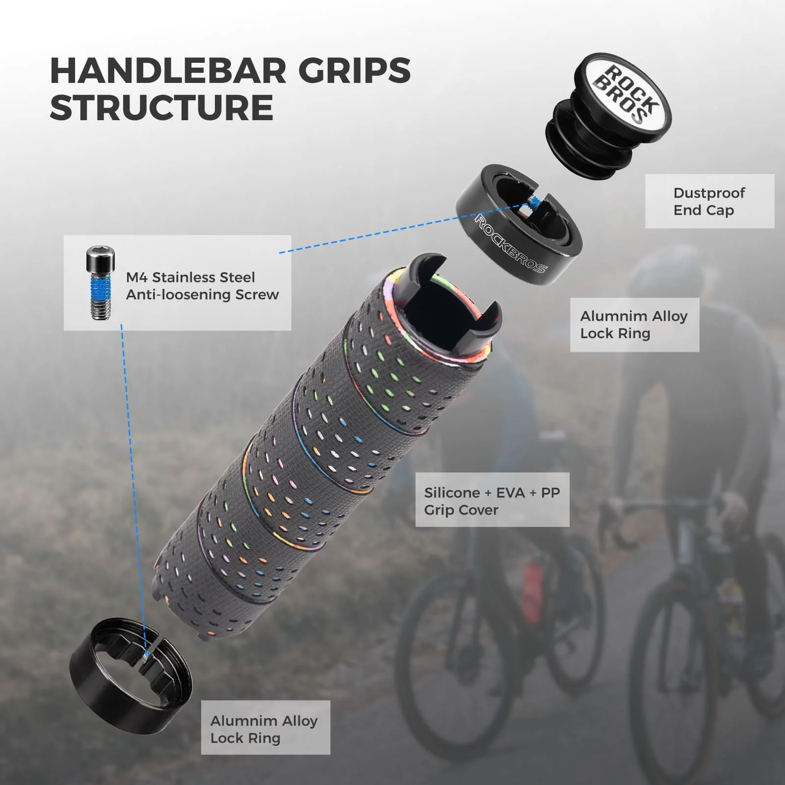 Anti-Slip Wrap Bike Handlebar Tape - 22.2mm - Image 4