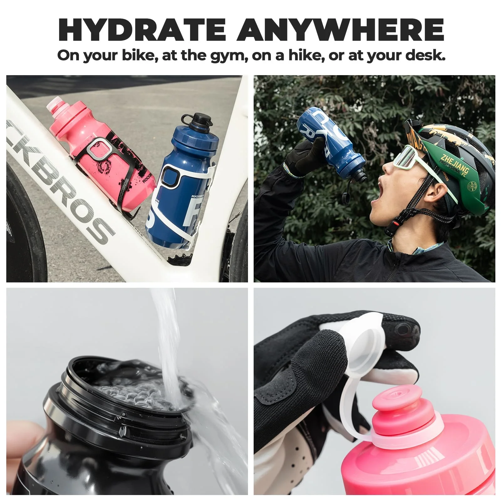 Antibacterial Cycling Water Bottle - 600ml - Image 10