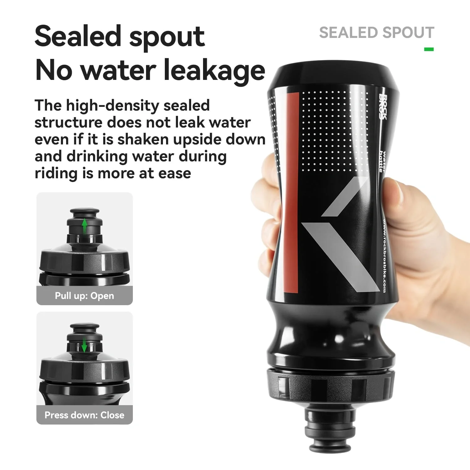 Antibacterial Cycling Water Bottle - 600ml - Image 6