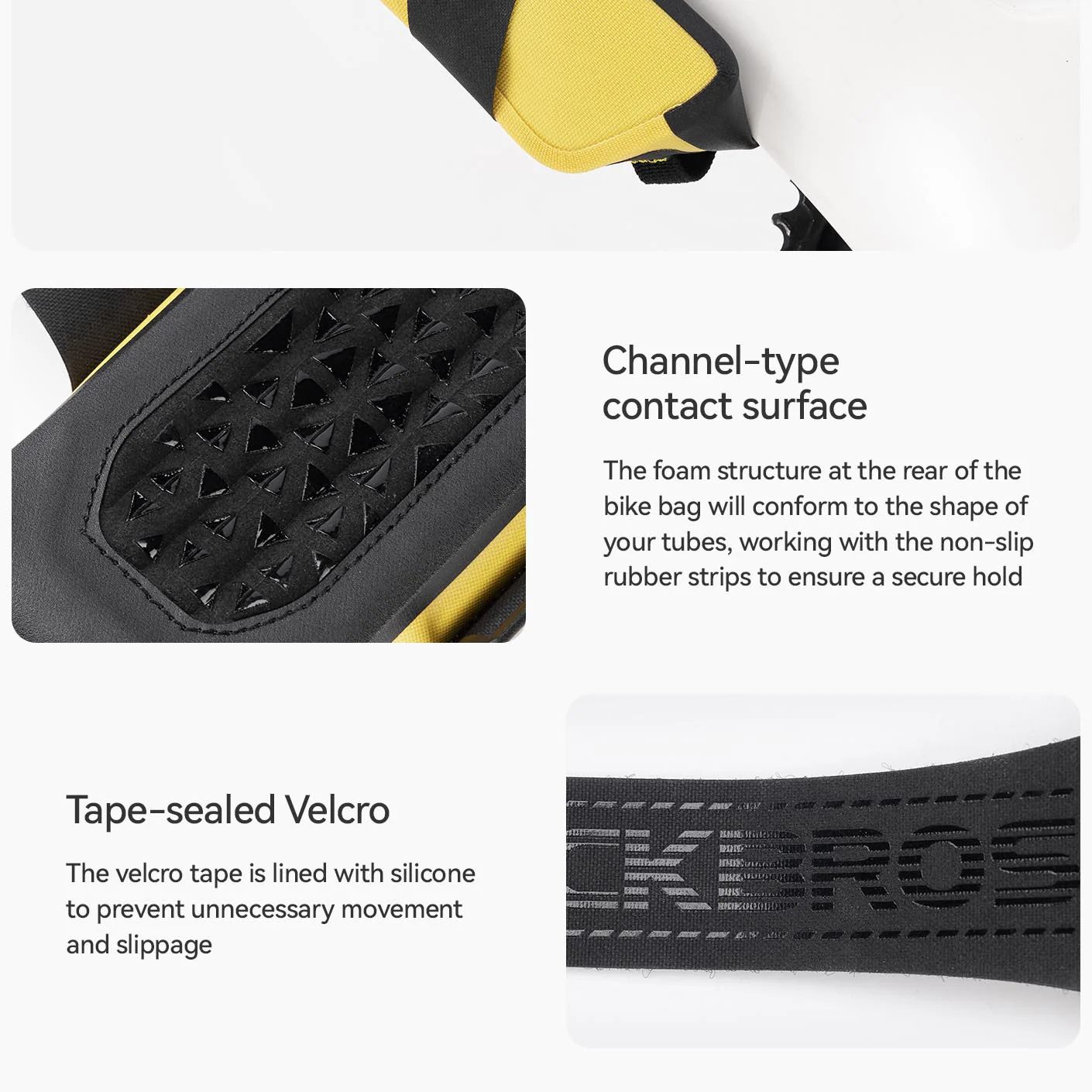 AS-161 100% Waterproof Bike Down Tube Bag - 1L - Image 5
