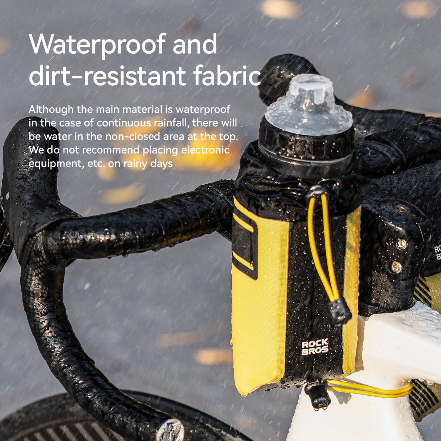 AS-162 100% Waterproof Bike Handlebar Bottle Bag - Image 5