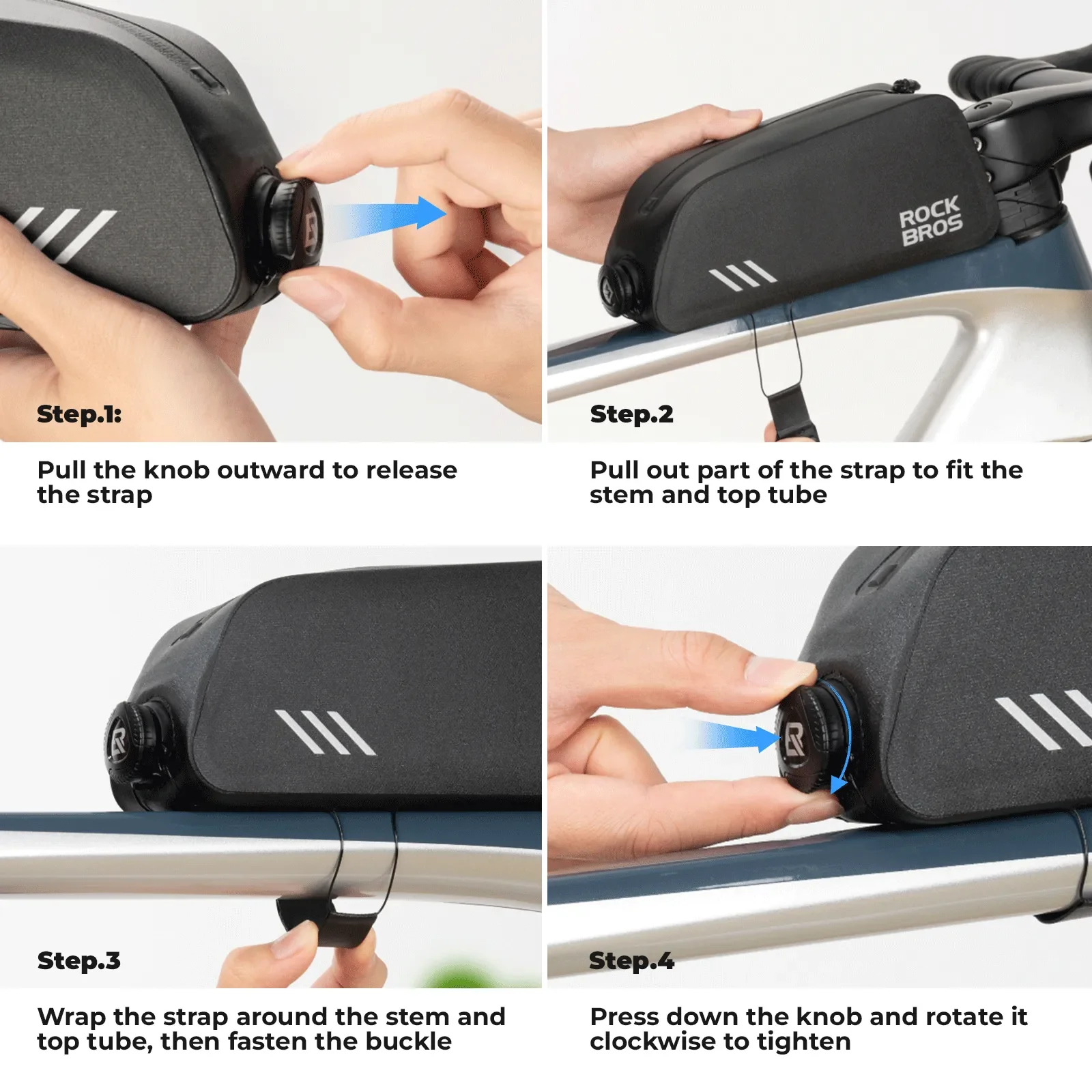 AS-172 Full Waterproof Bike Top Tube Bag - Image 9