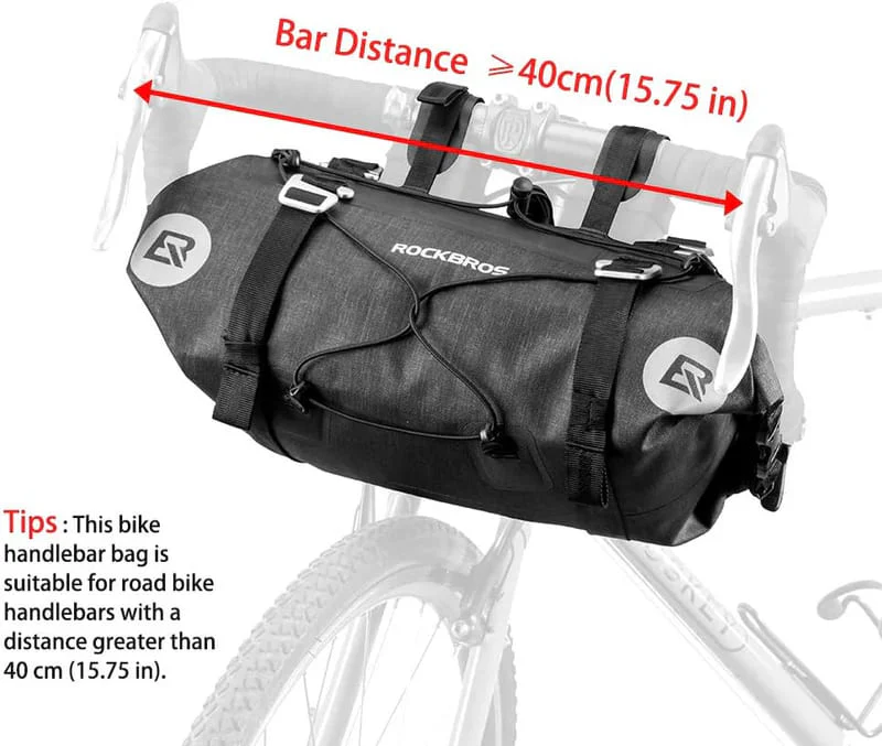 Barrel-Shaped Waterproof Handlebar Bags - 7L-14L - Image 2