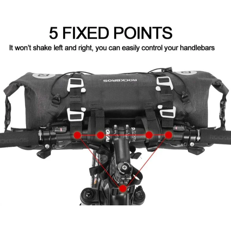 Barrel-Shaped Waterproof Handlebar Bags - 7L-14L - Image 4