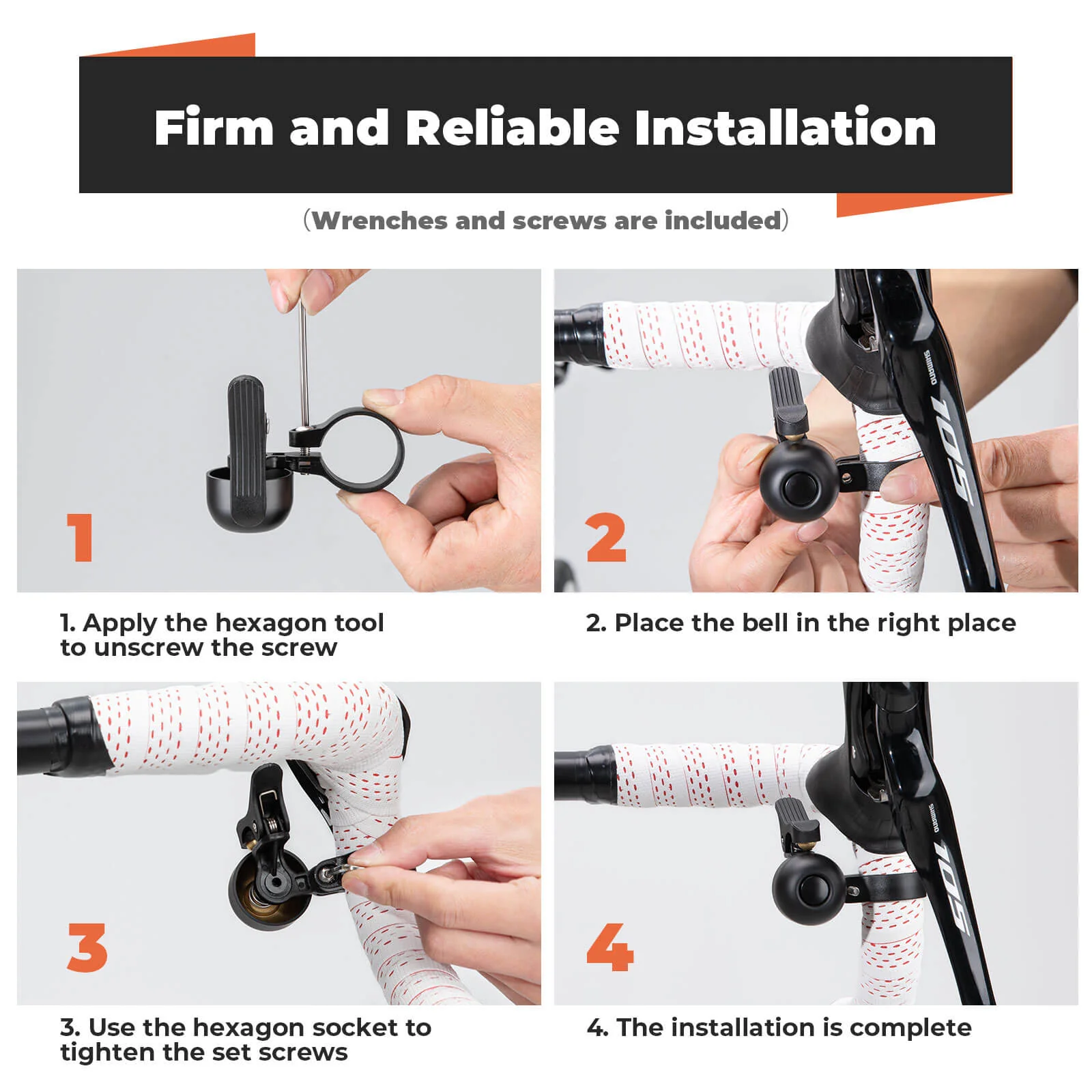 Bike Bell for Road Bike – Loud Sound Handlebar Ring - Image 10