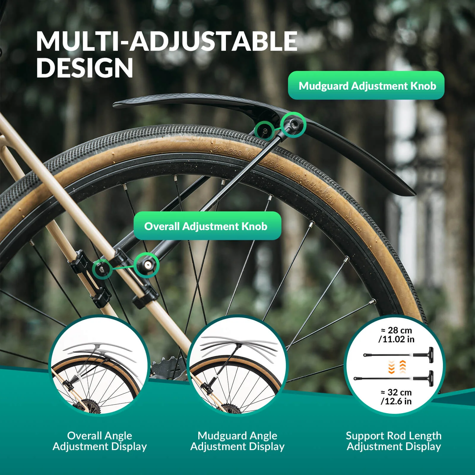 Bike Fenders for 700C Road Bikes – Quick-Release Mud Guards - Image 13
