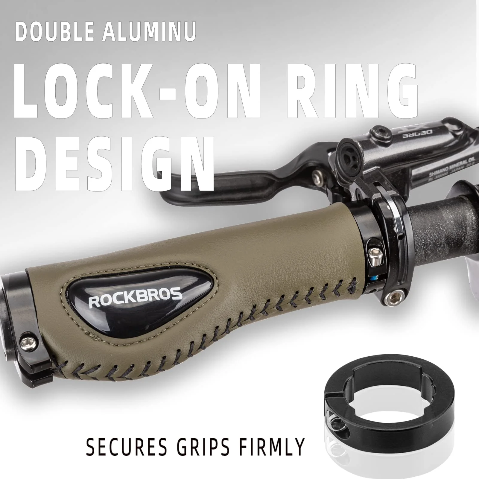 Bike Handle Grips Ergonomics Design Soft Gel Dual Lock - Image 14