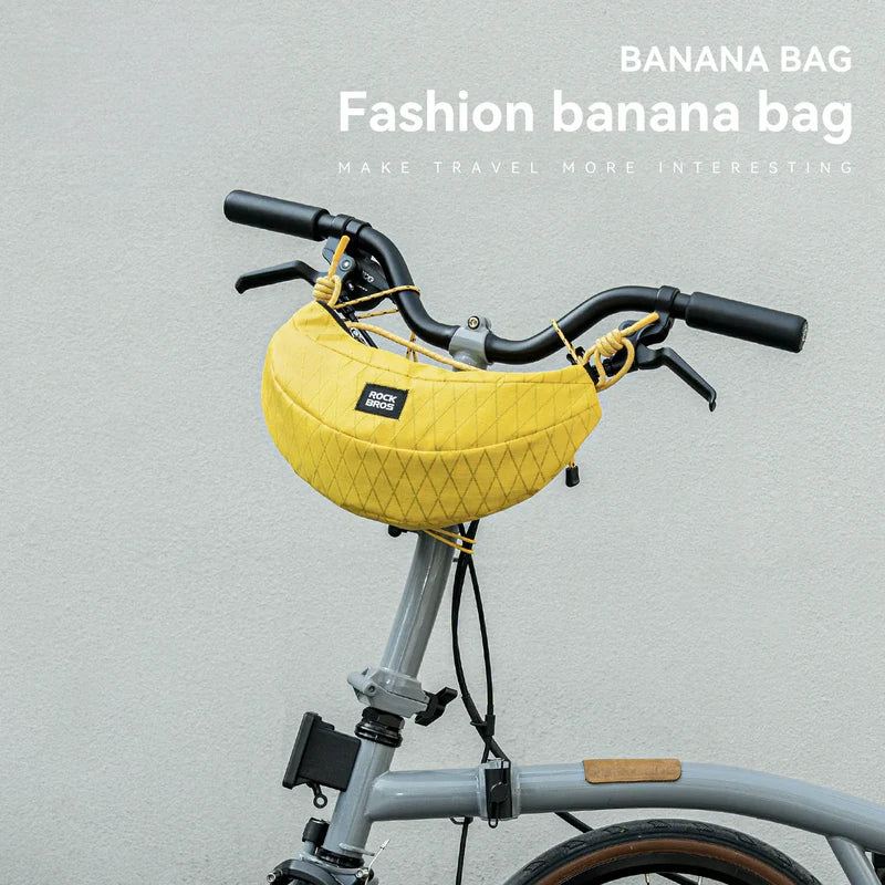 Folding Bike Handlebar Bag Urban Commute Crossbody - 1.8L - Image 3