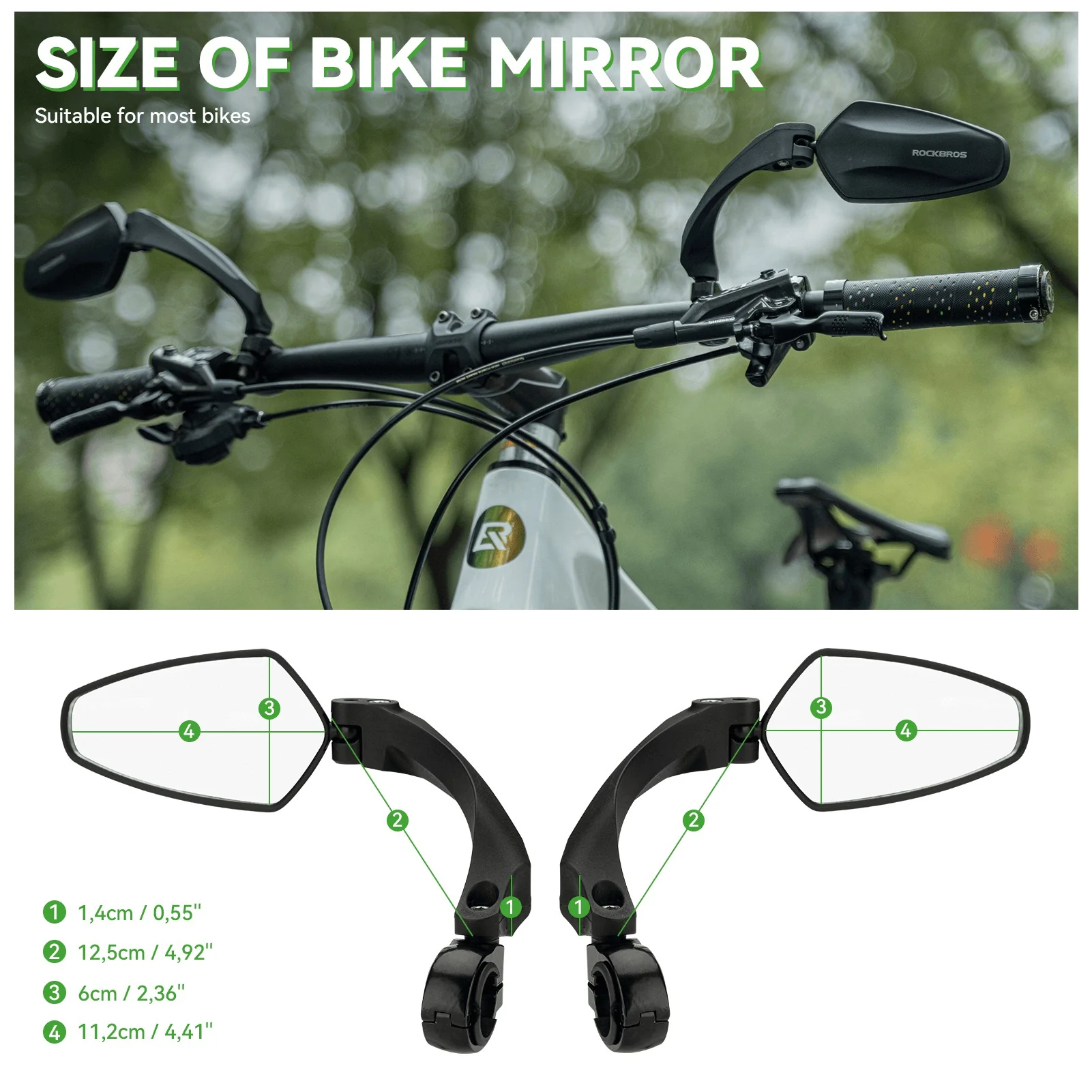 Bike Handlebar Rear View Mirror - Image 16