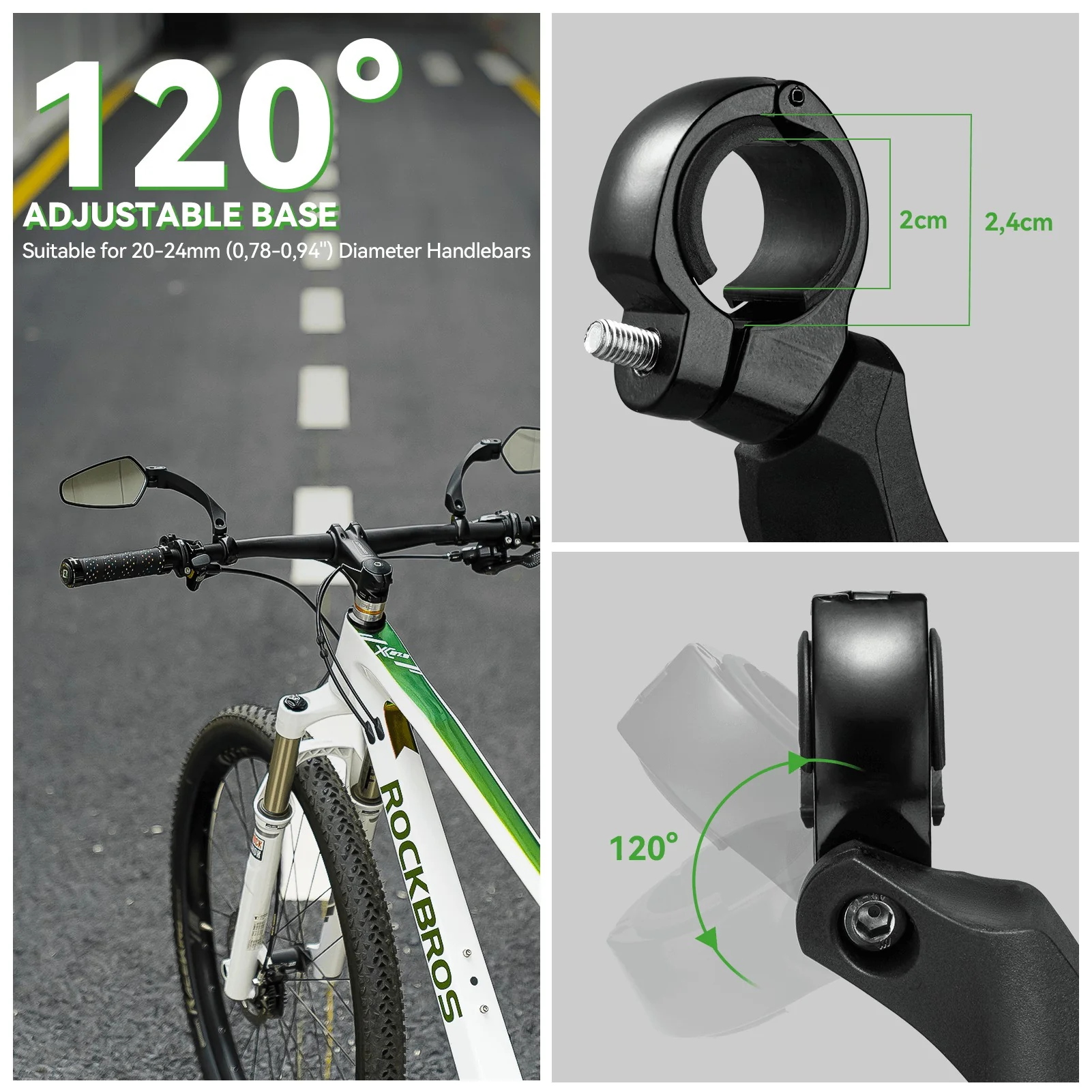 Bike Handlebar Rear View Mirror - Image 17