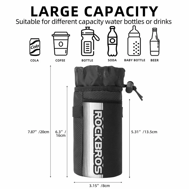 Bike Handlebar Water Bottle Bag - 1L - Image 2