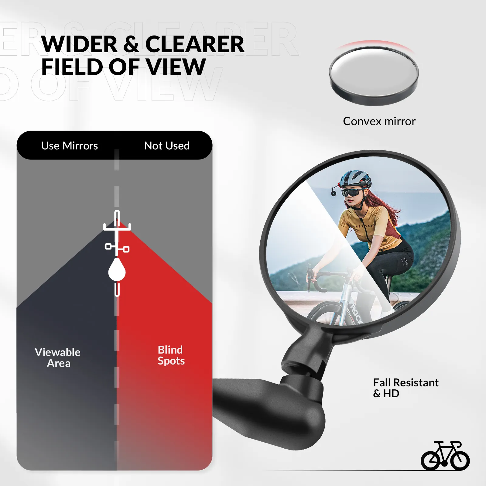 Bike Helmet Mirror – Adjustable Rear View - Image 6