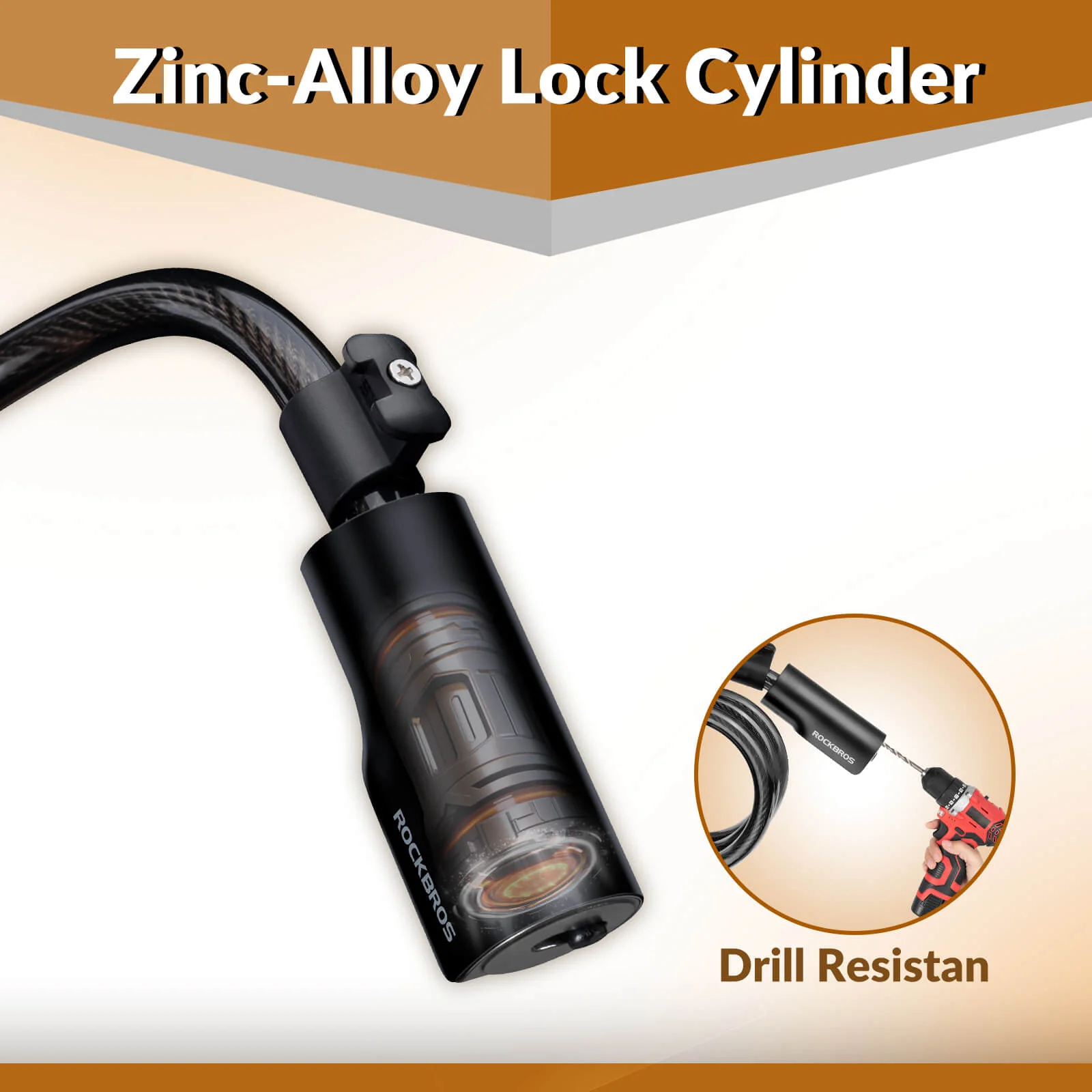 Bike Lock with Key - Image 4