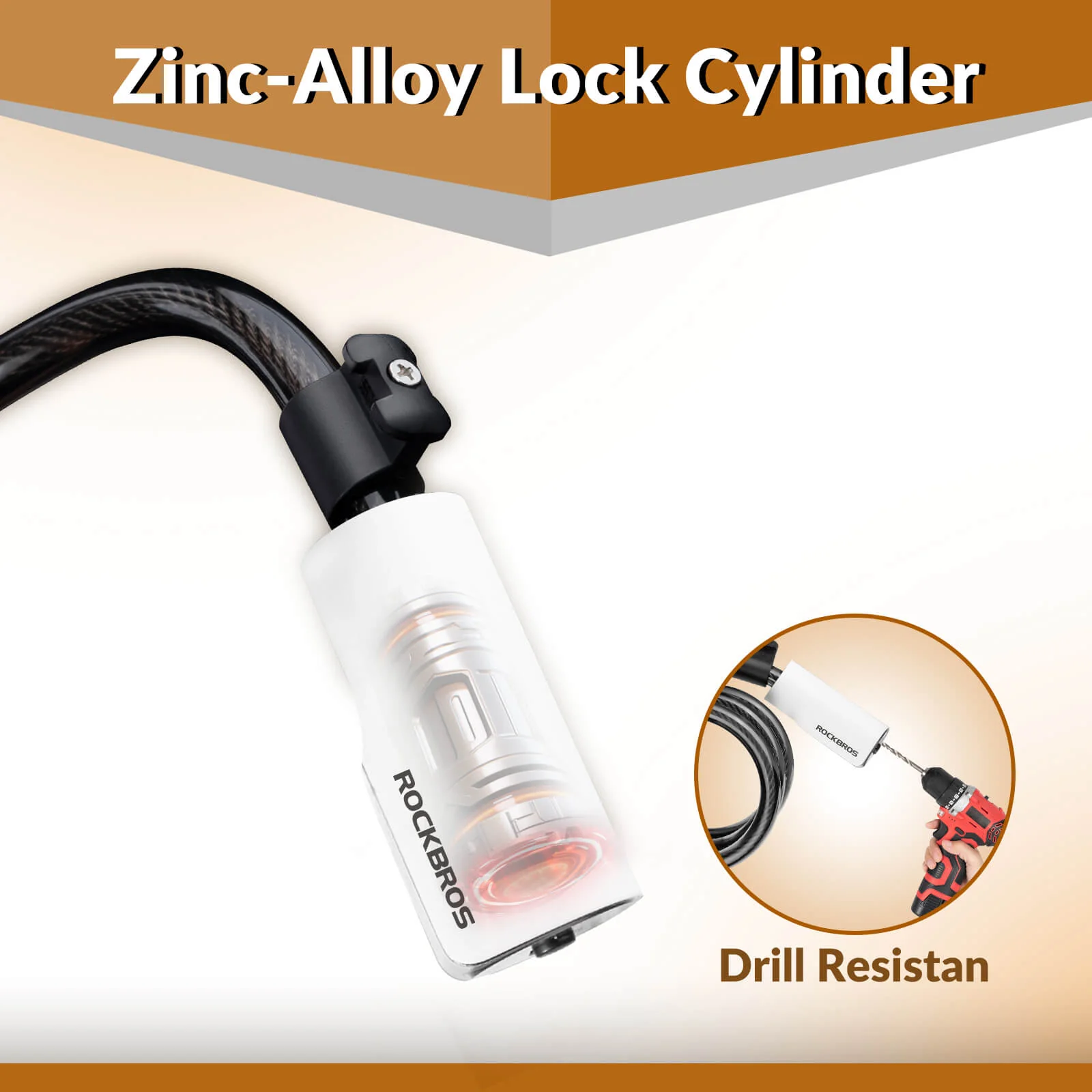 Bike Lock with Key - Image 5