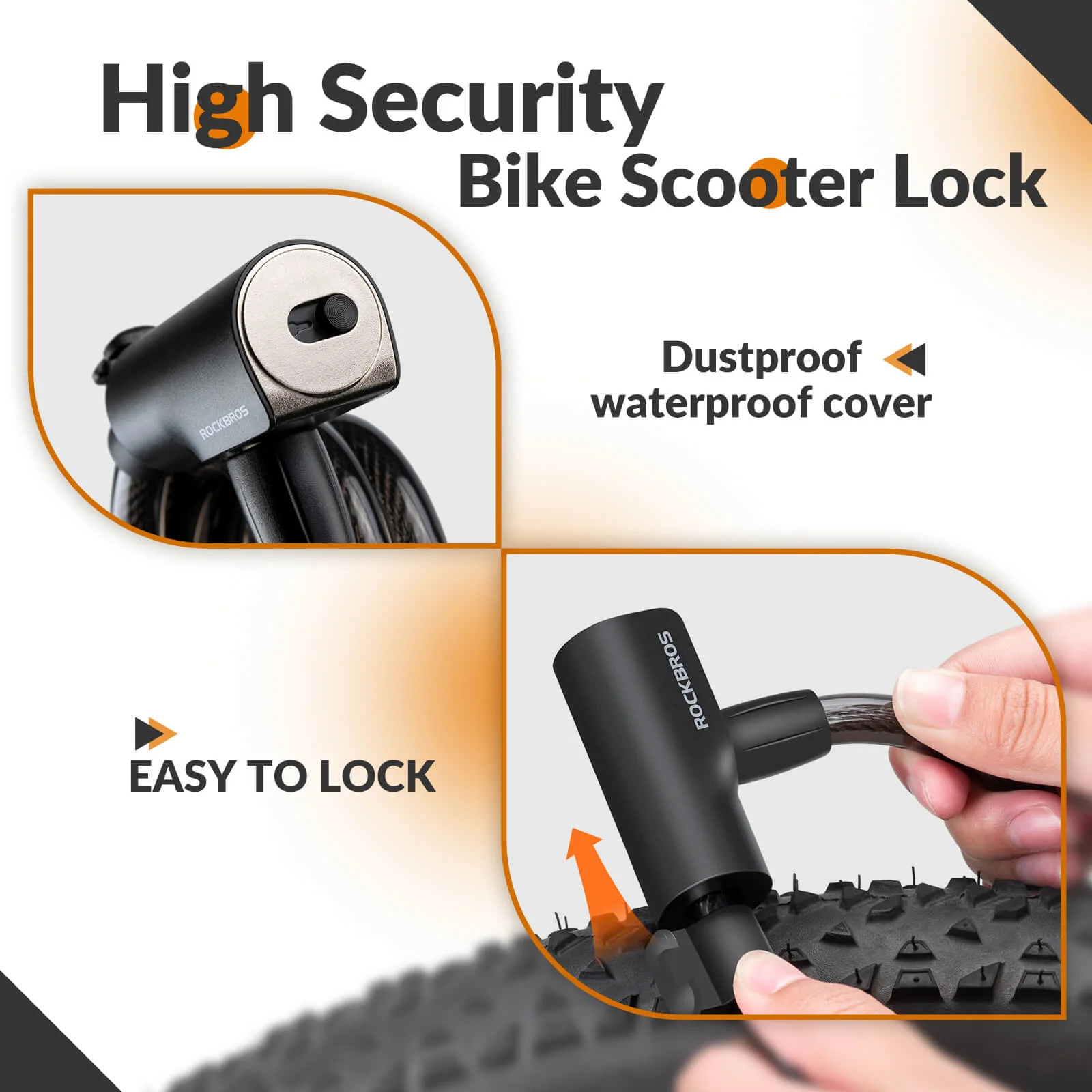 Bike Lock with Key - Image 6