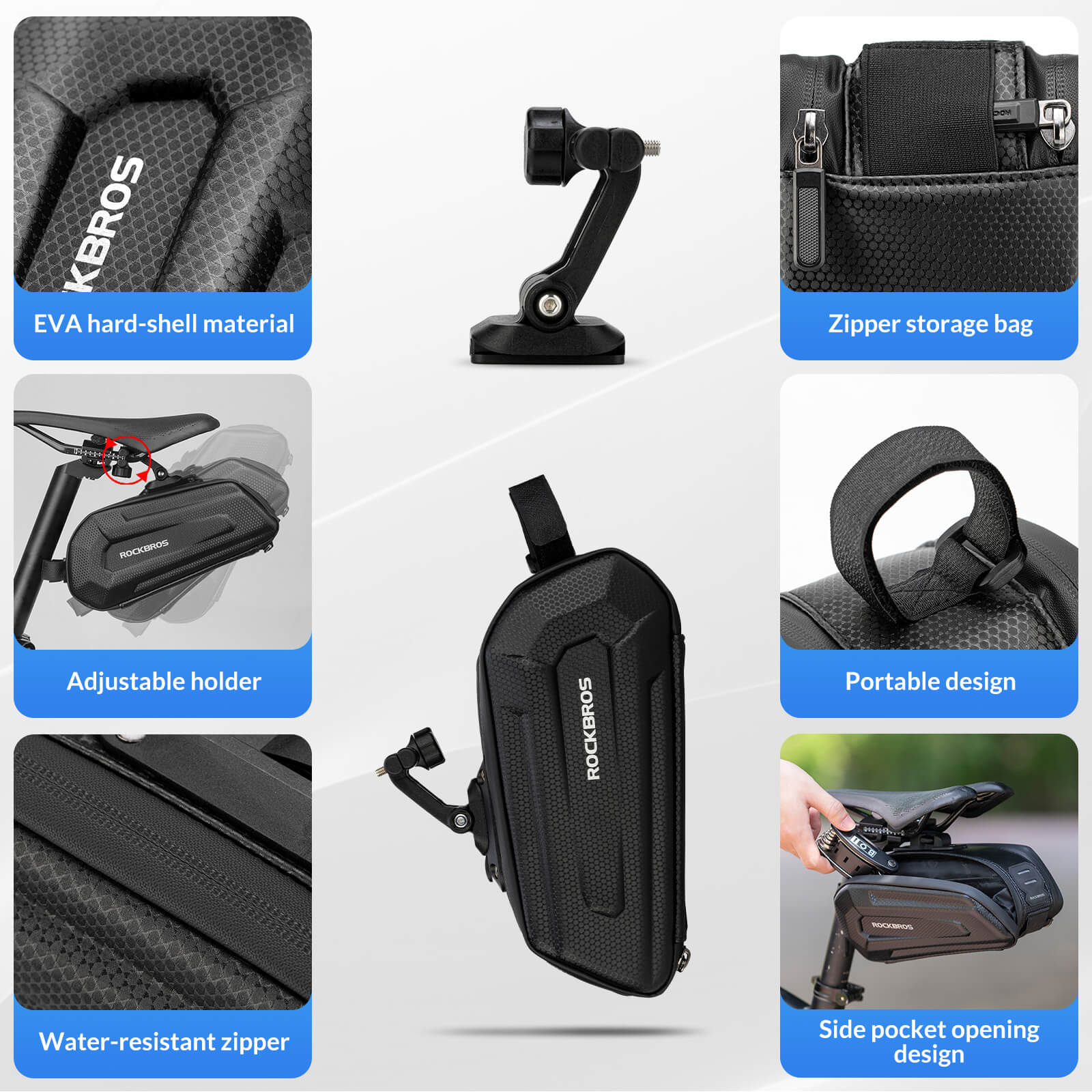 Bike Saddle Bag Hard Shell 1.7L - Image 5