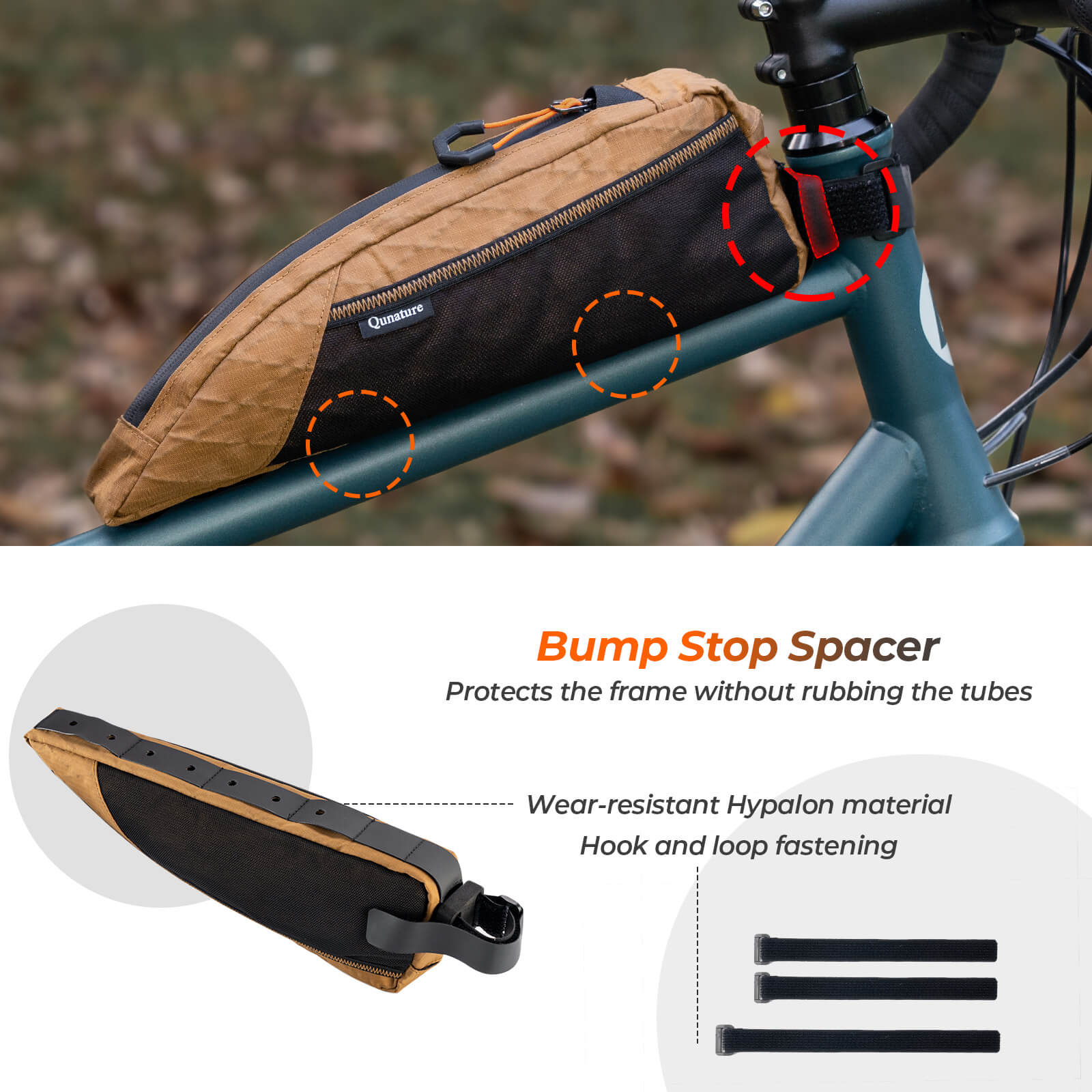 Bikepacking Top Tube Bike Bag - 1L - Image 6