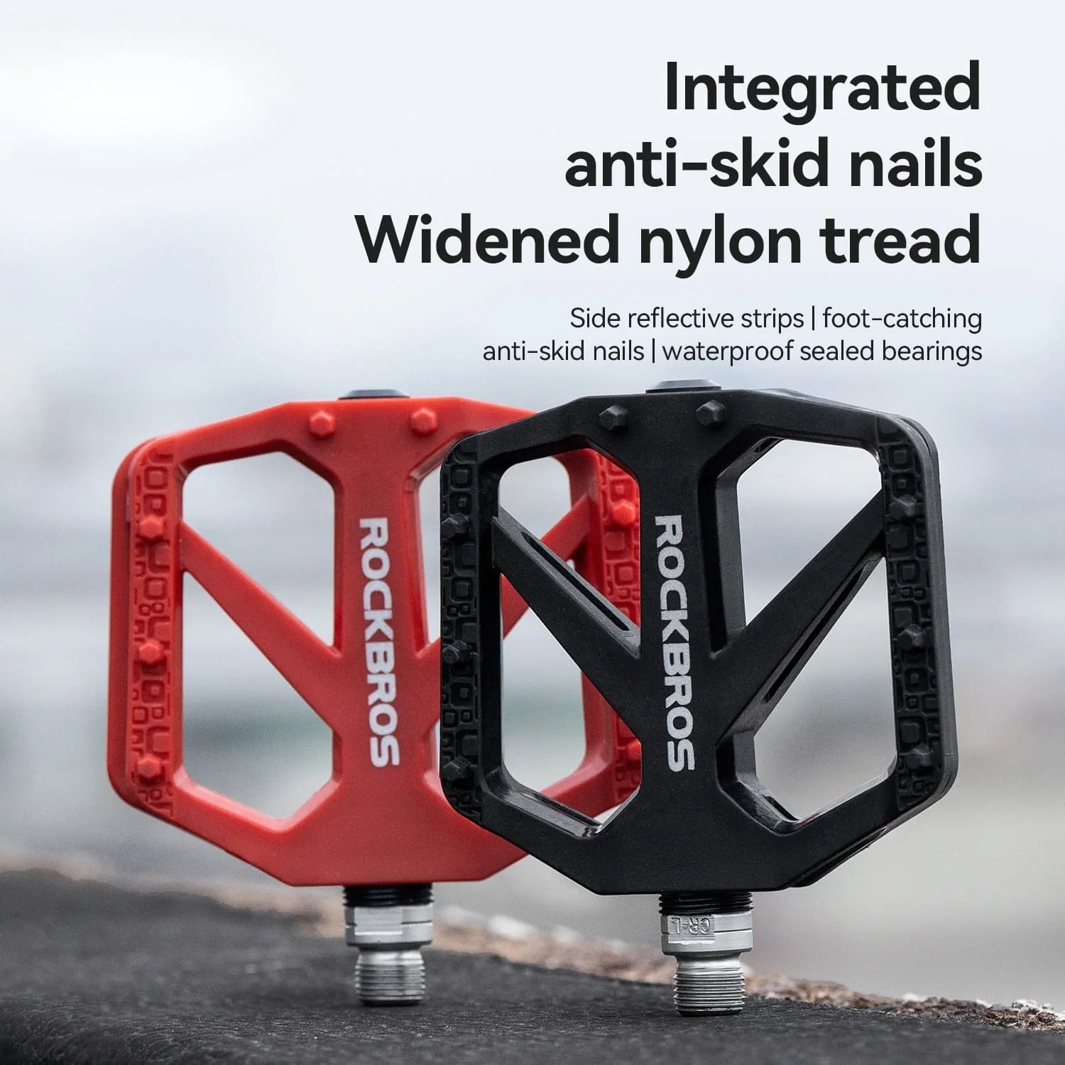BP2602 Wide Platform Nylon Bike Pedals - Image 10