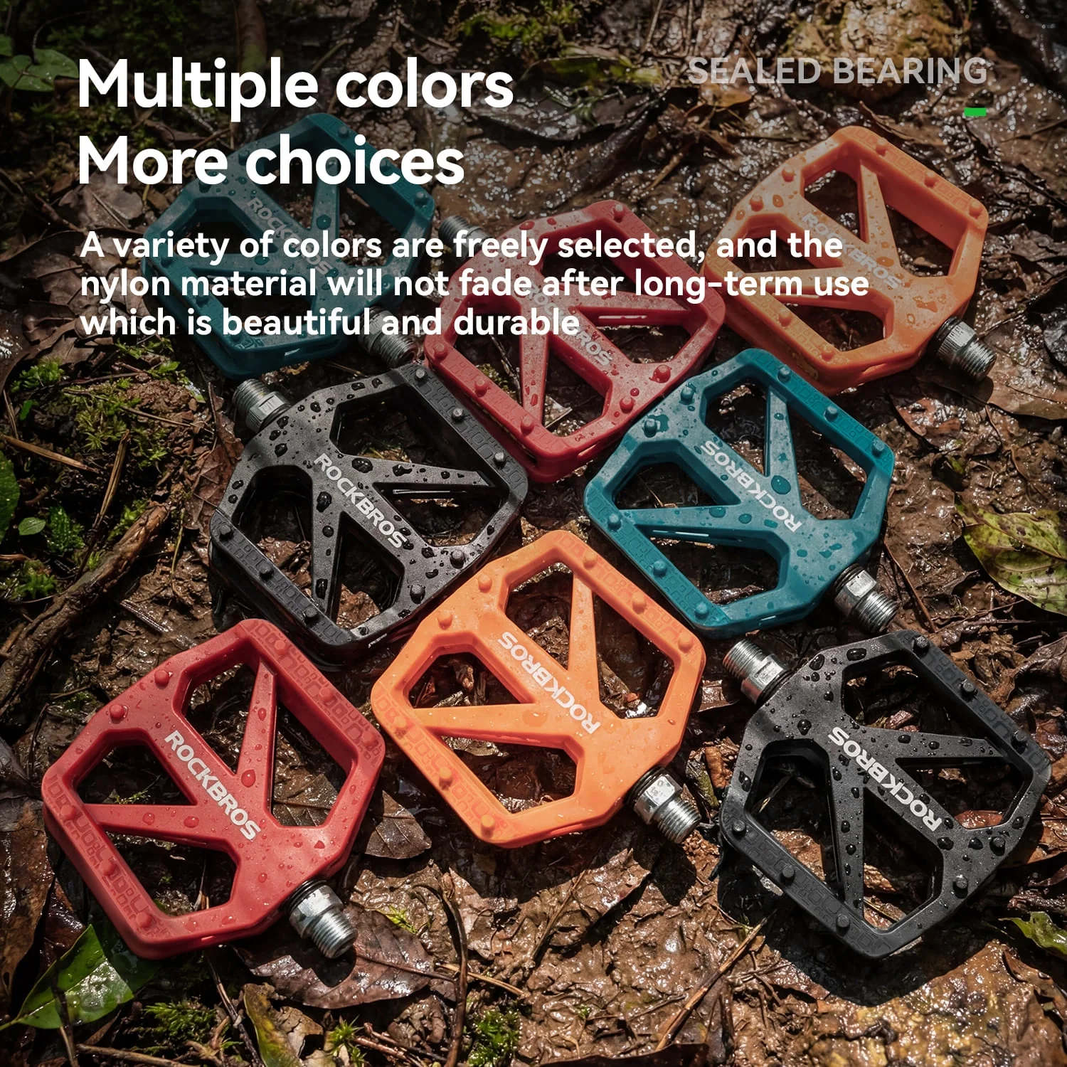 BP2602 Wide Platform Nylon Bike Pedals - Image 12