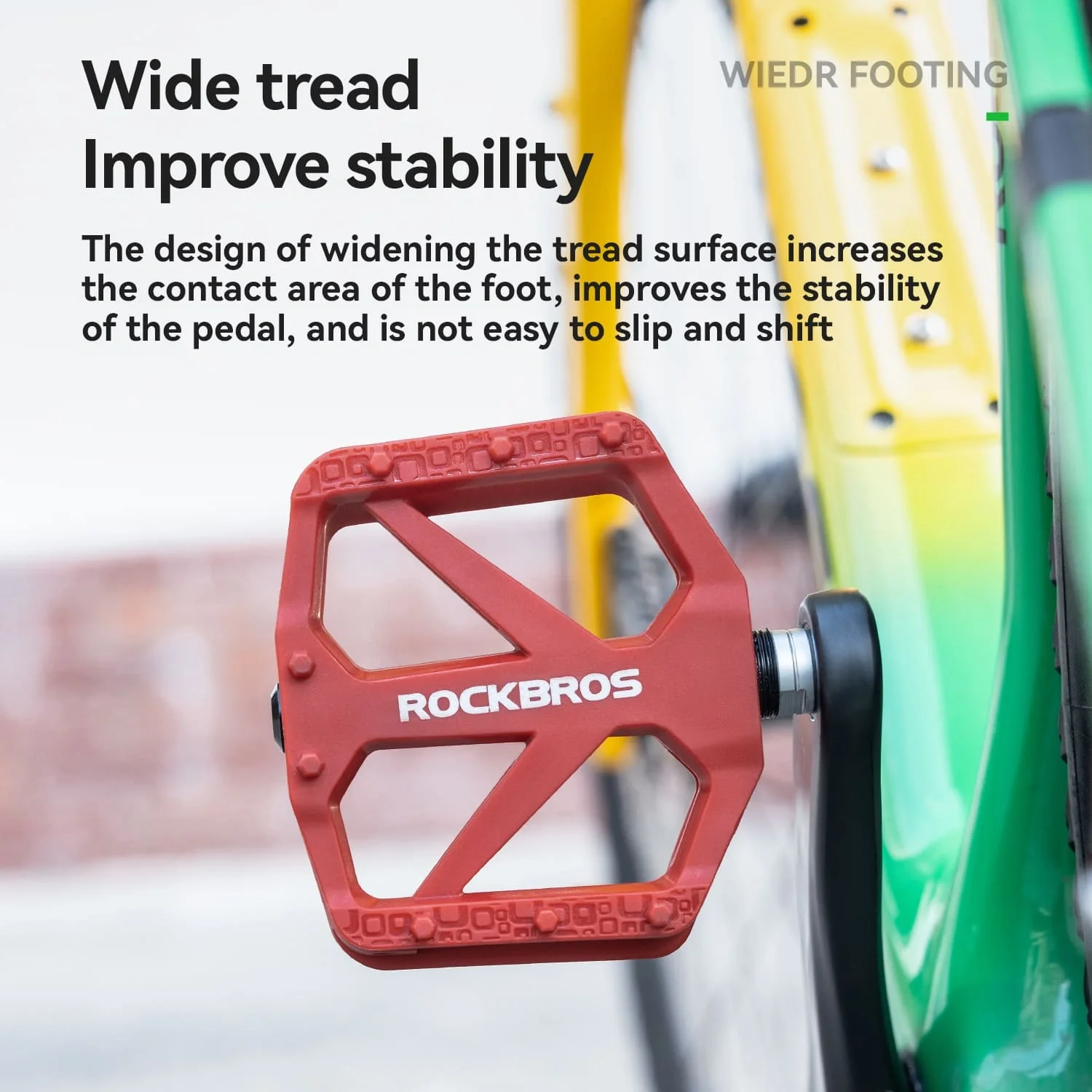 BP2602 Wide Platform Nylon Bike Pedals - Image 9