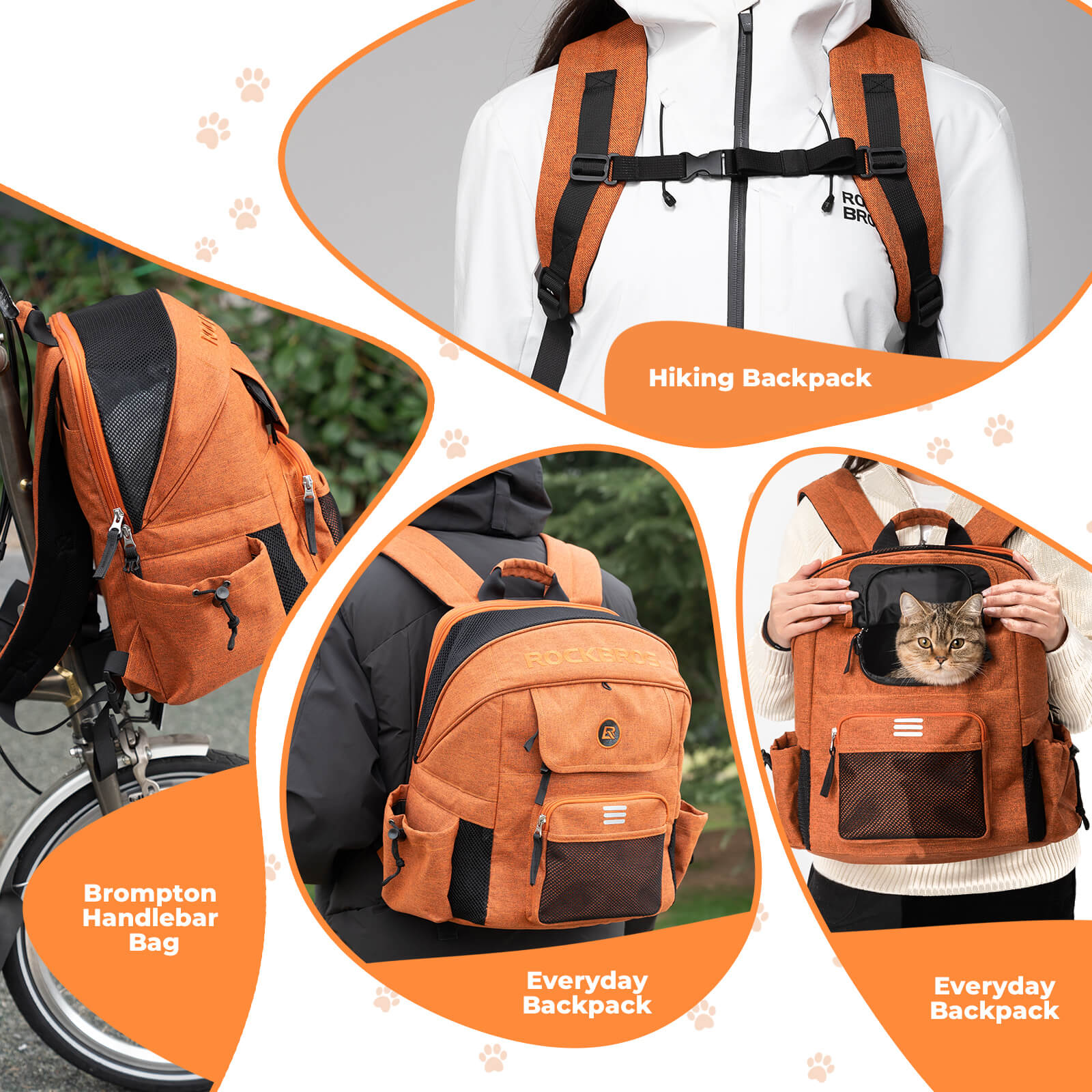 Foldable Pet Handlebar Bike Bag - 21L - Image 10