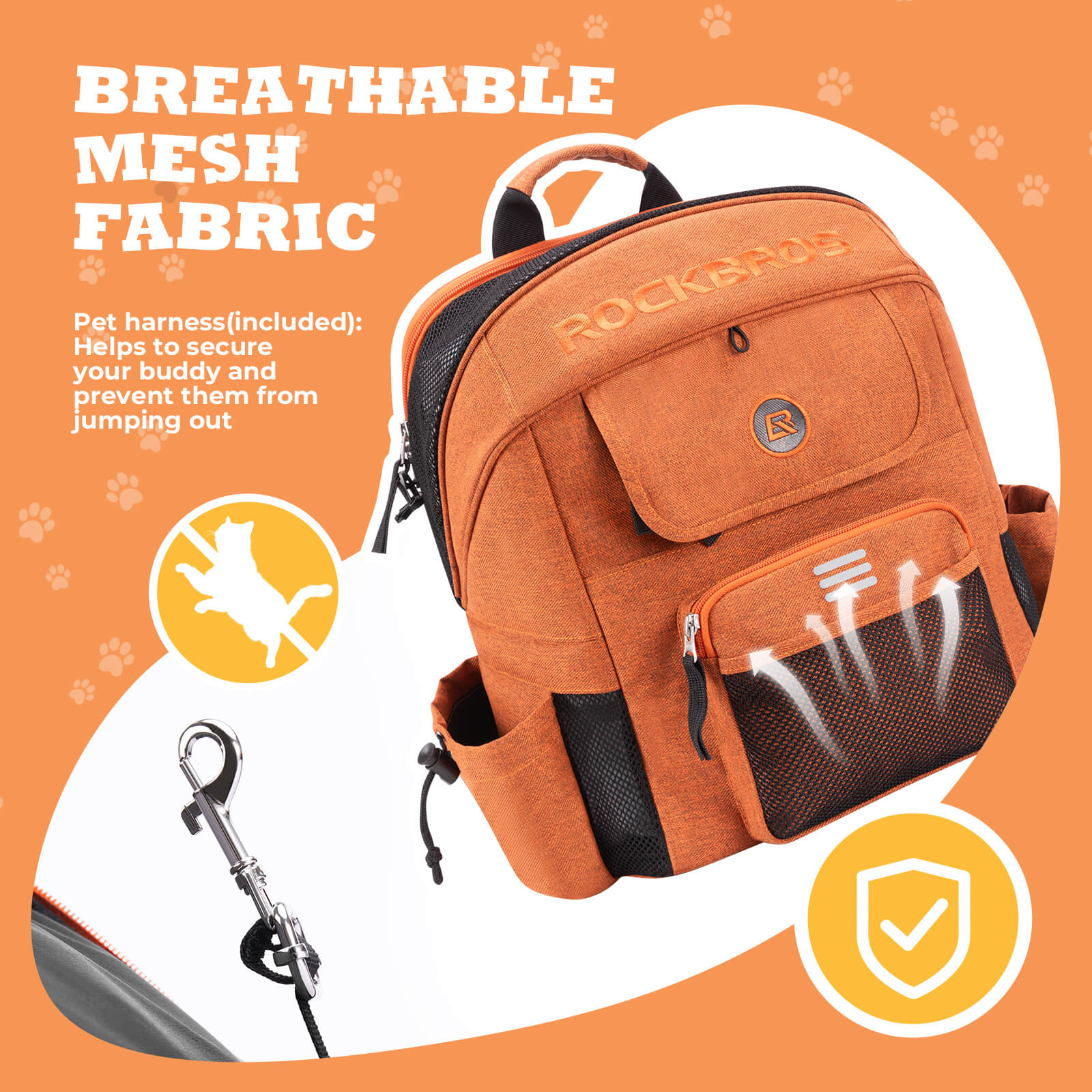 Foldable Pet Handlebar Bike Bag - 21L - Image 7