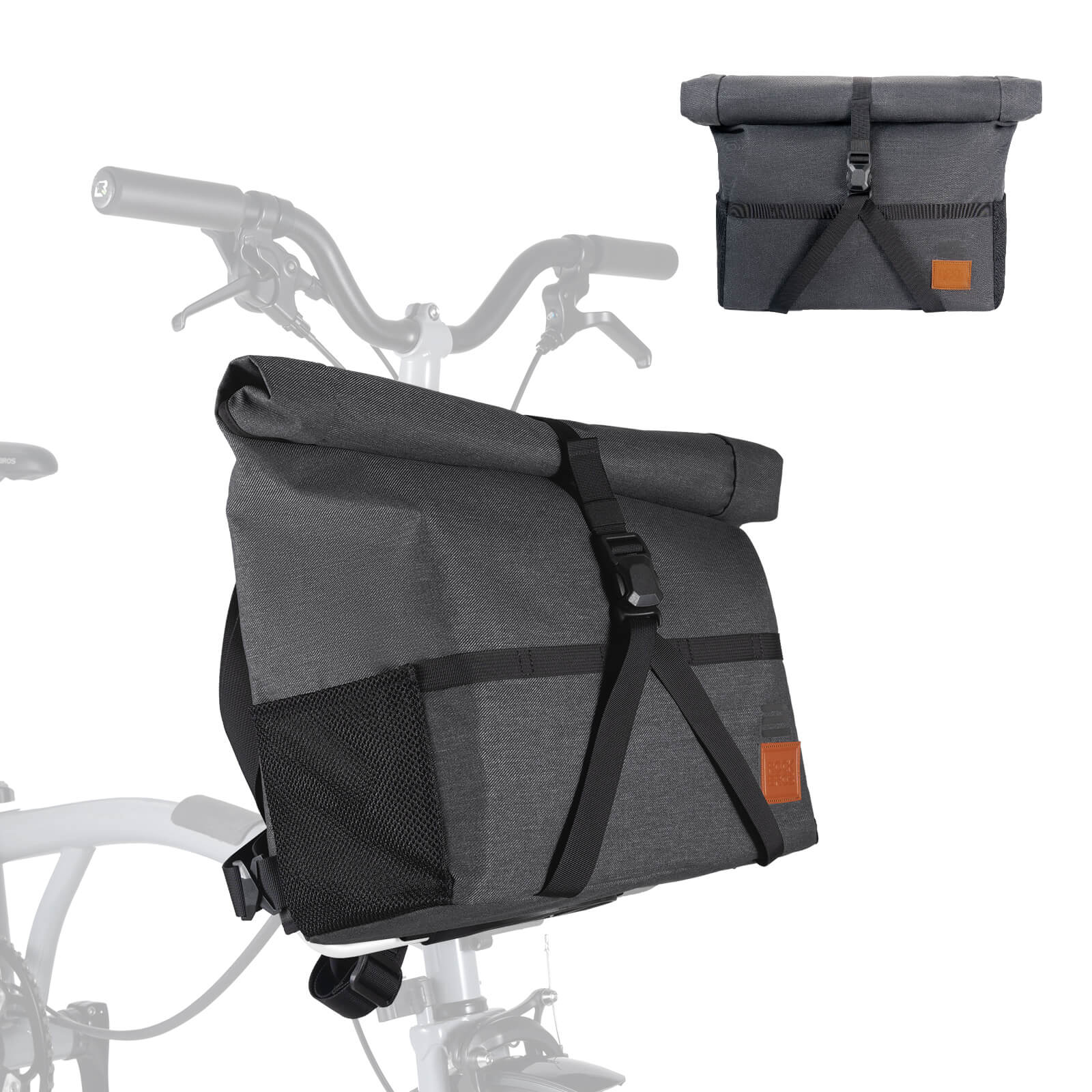 Folding Bike Handlebar Bag & Shoulder Bag - 8L - Image 4