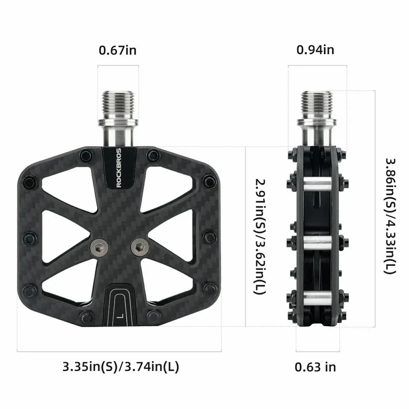 Carbon Fiber Lightweight Bicycle Pedals - Image 3