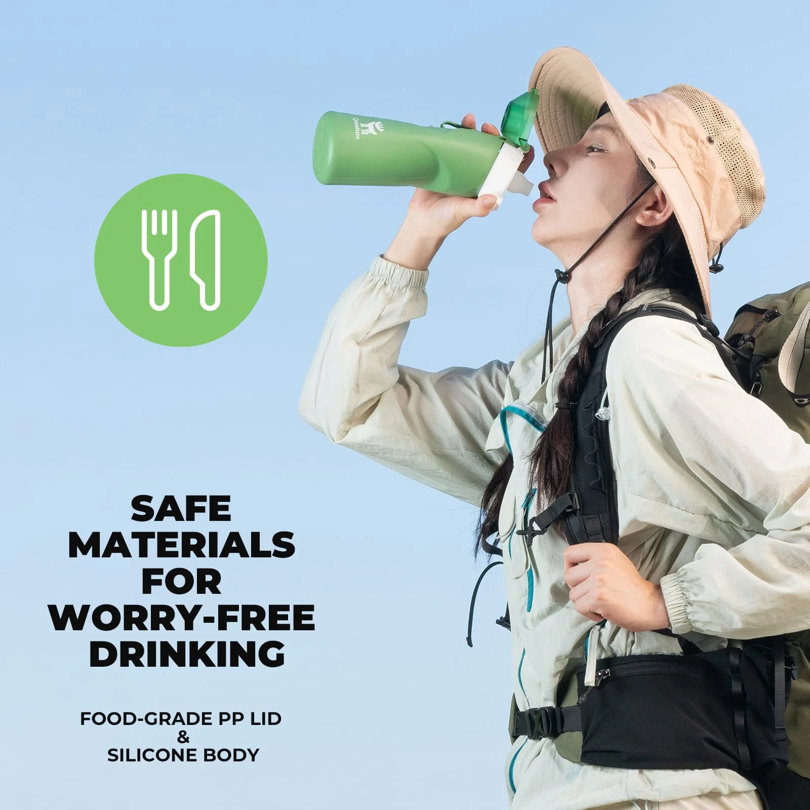 Collapsible Silicone Water Bottle - Image 13